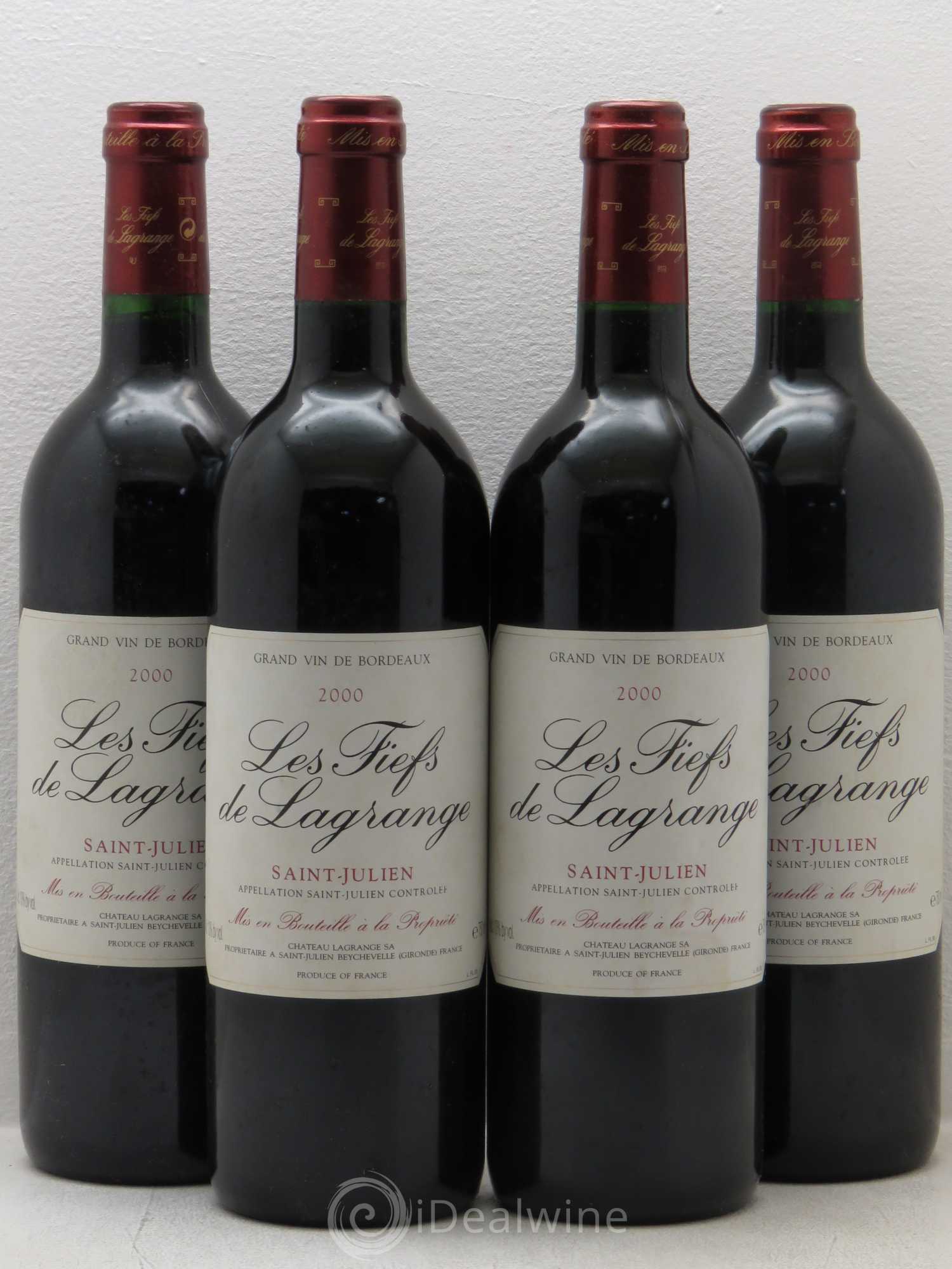 Les Fiefs de Lagrange Second Vin 2000 - Lot de 4 bouteilles - 0
