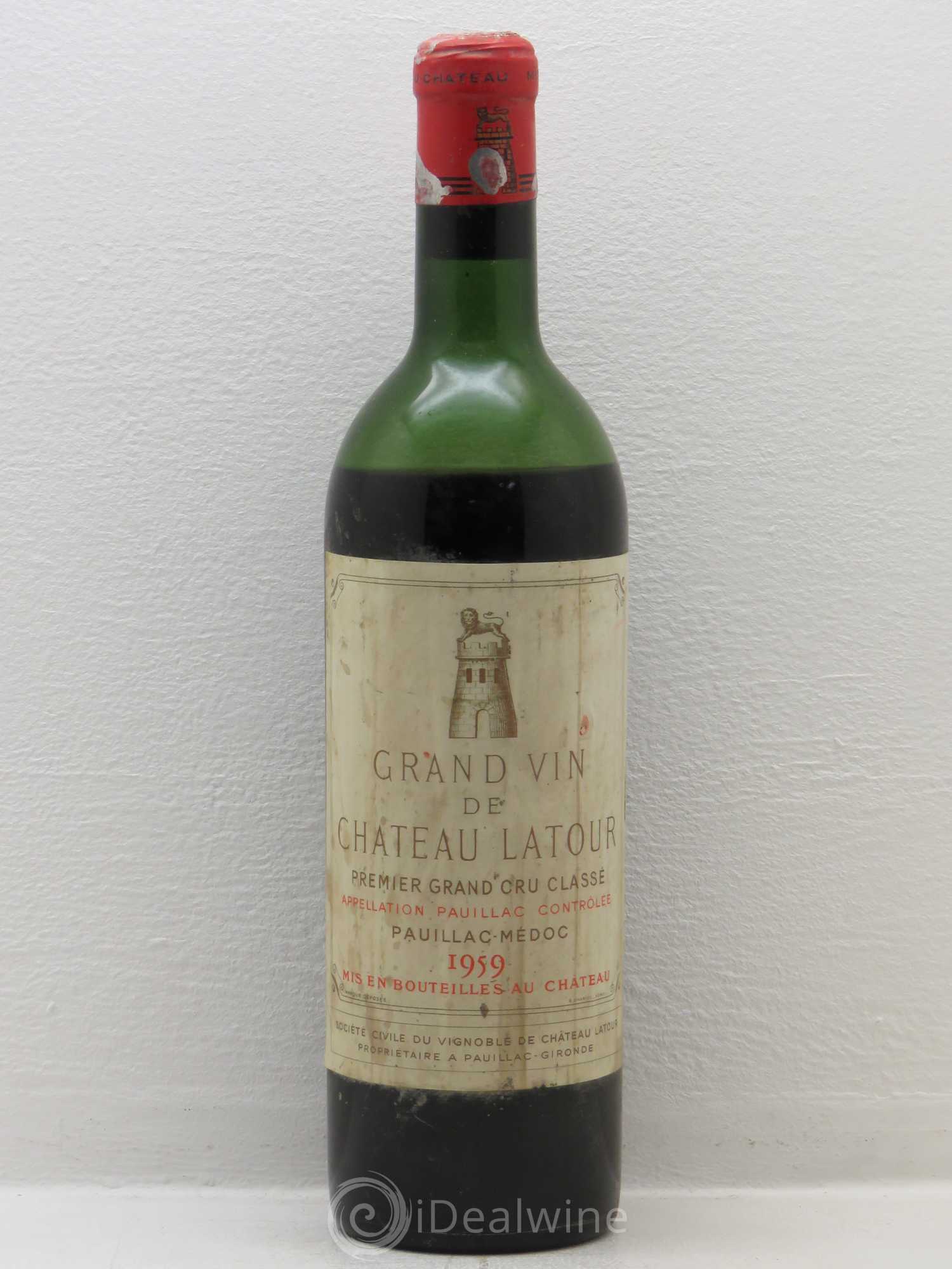 Château Latour 1er Grand Cru Classé 1959 - Lot de 1 bouteille - 0
