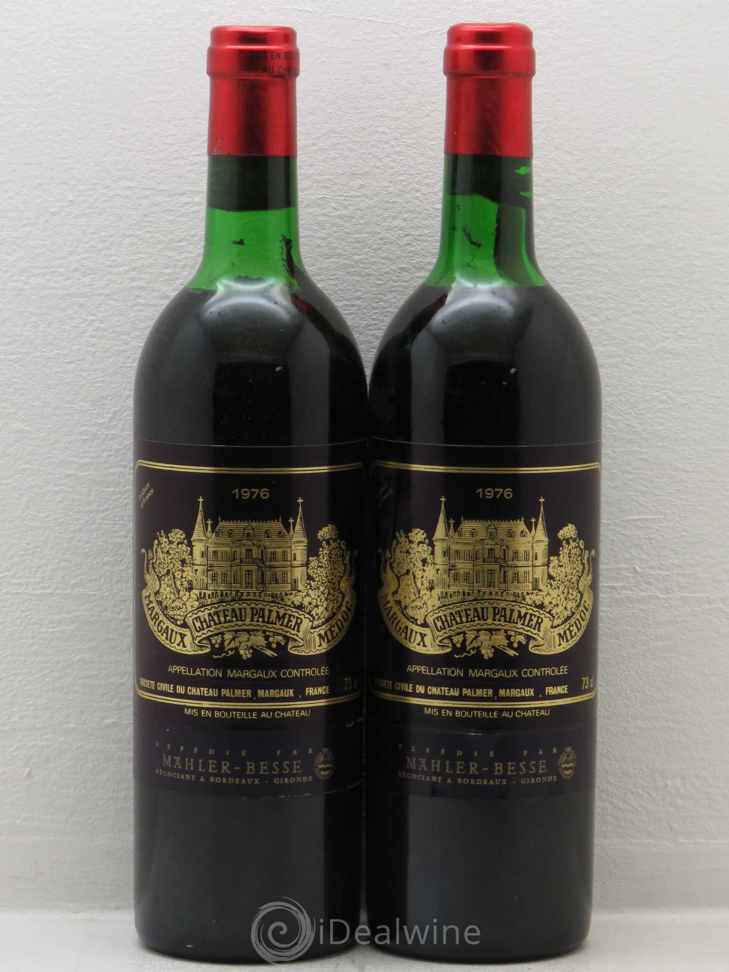 Château Palmer 3ème Grand Cru Classé 1976 - Lot de 2 bouteilles - 0