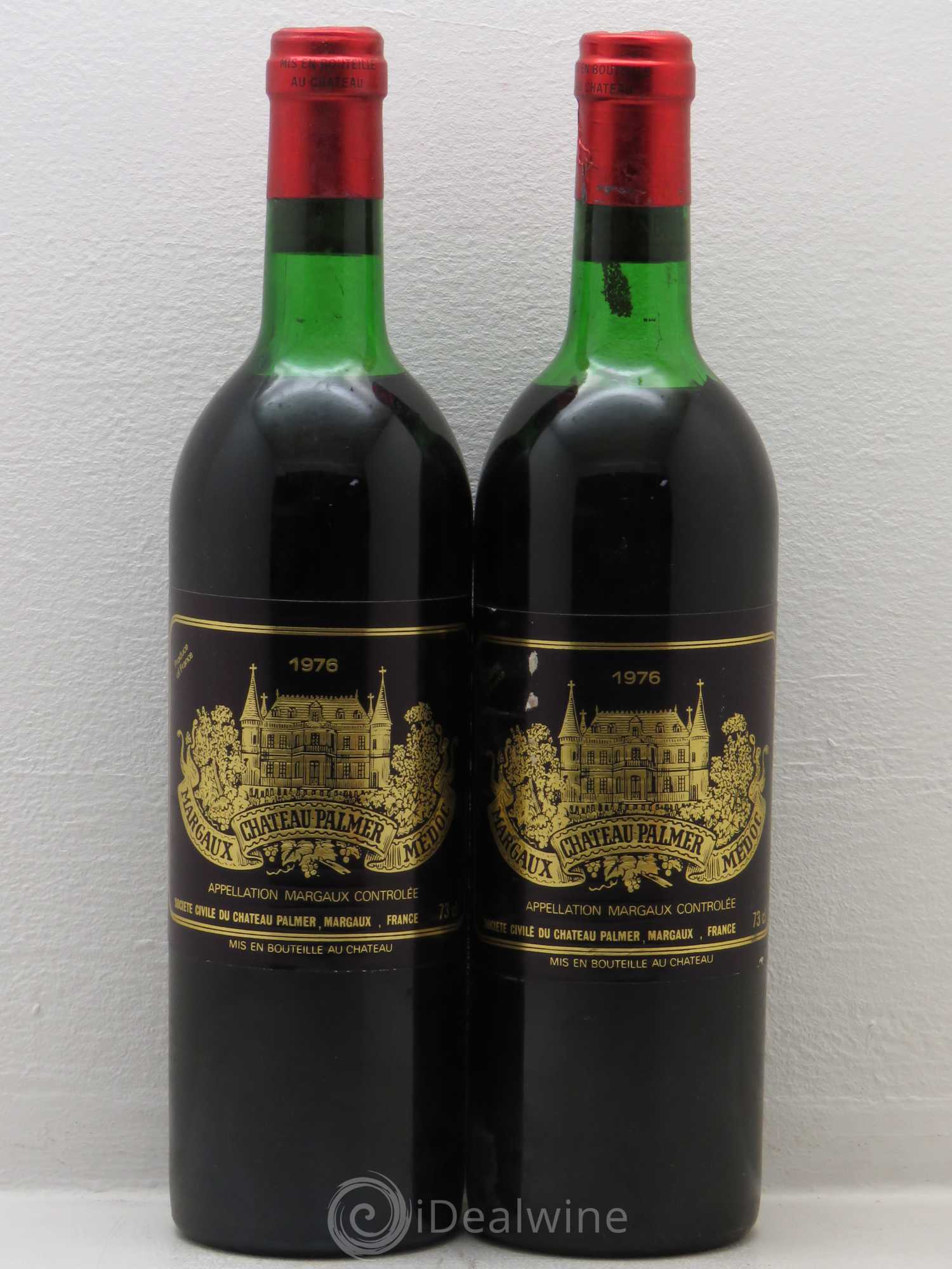 Château Palmer 3ème Grand Cru Classé 1976 - Lot de 2 bouteilles - 0