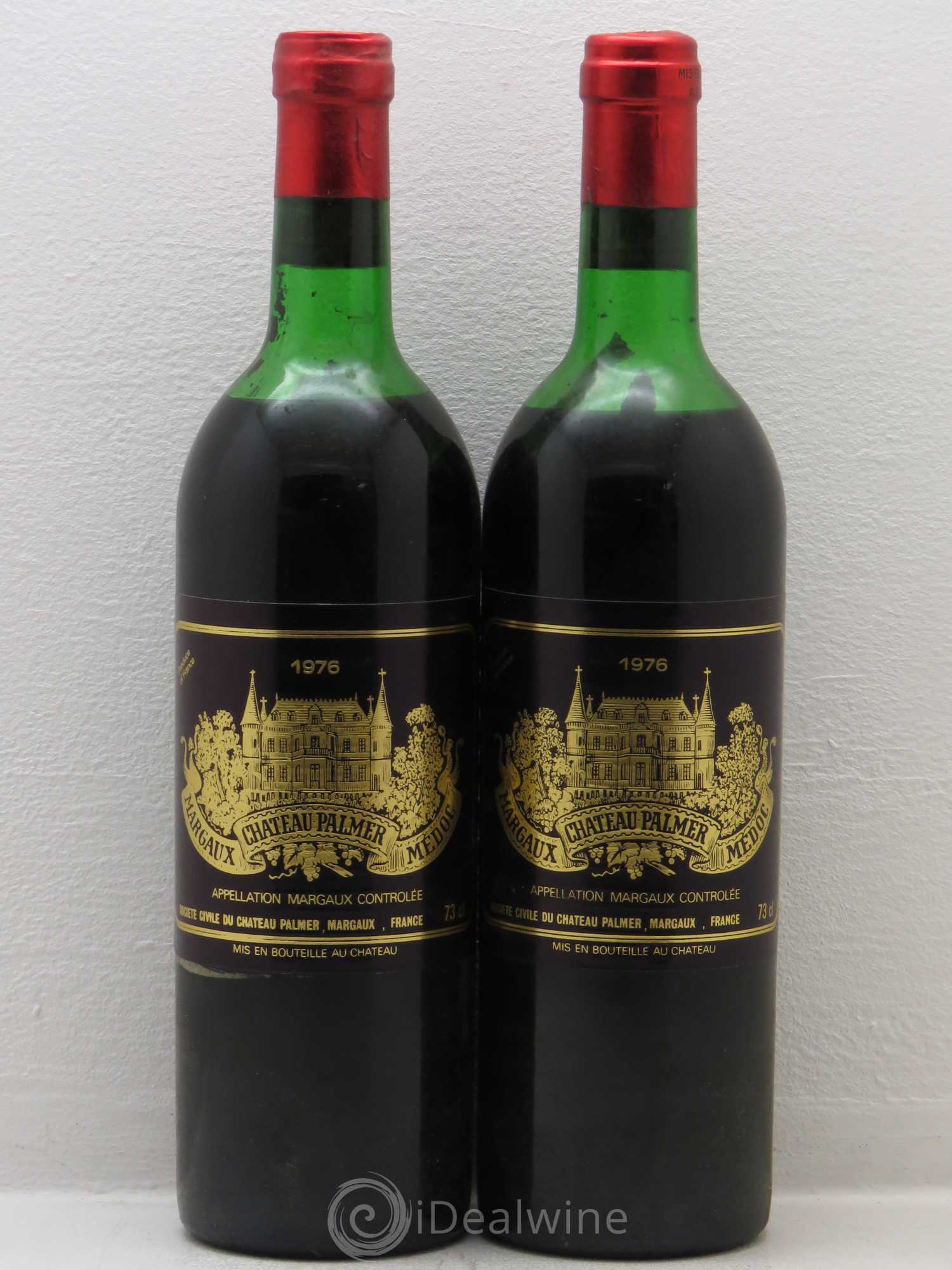 Château Palmer 3ème Grand Cru Classé (sans prix de réserve) 1976 - Lot de 2 bouteilles - 0