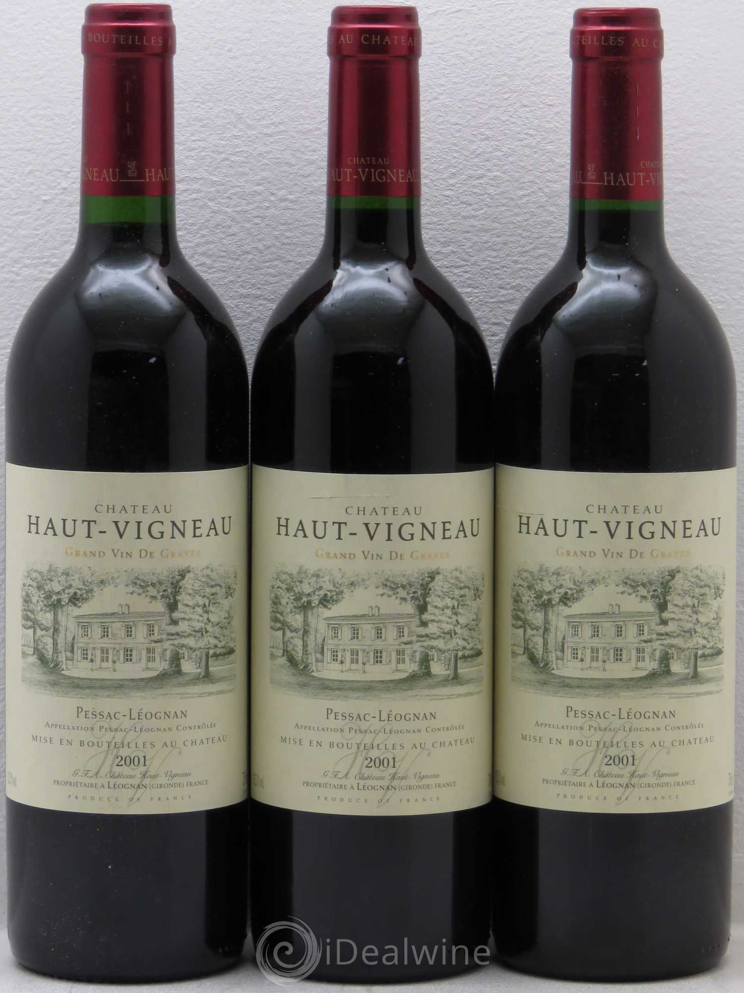 Pessac-Léognan Haut Vigneau (sans prix de réserve) 2001 - Posten von 6 Flaschen - 2