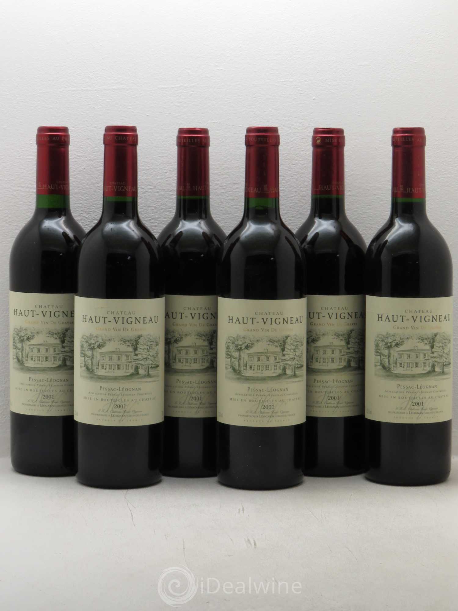 Pessac-Léognan Haut Vigneau (sans prix de réserve) 2001 - Posten von 6 Flaschen - 0