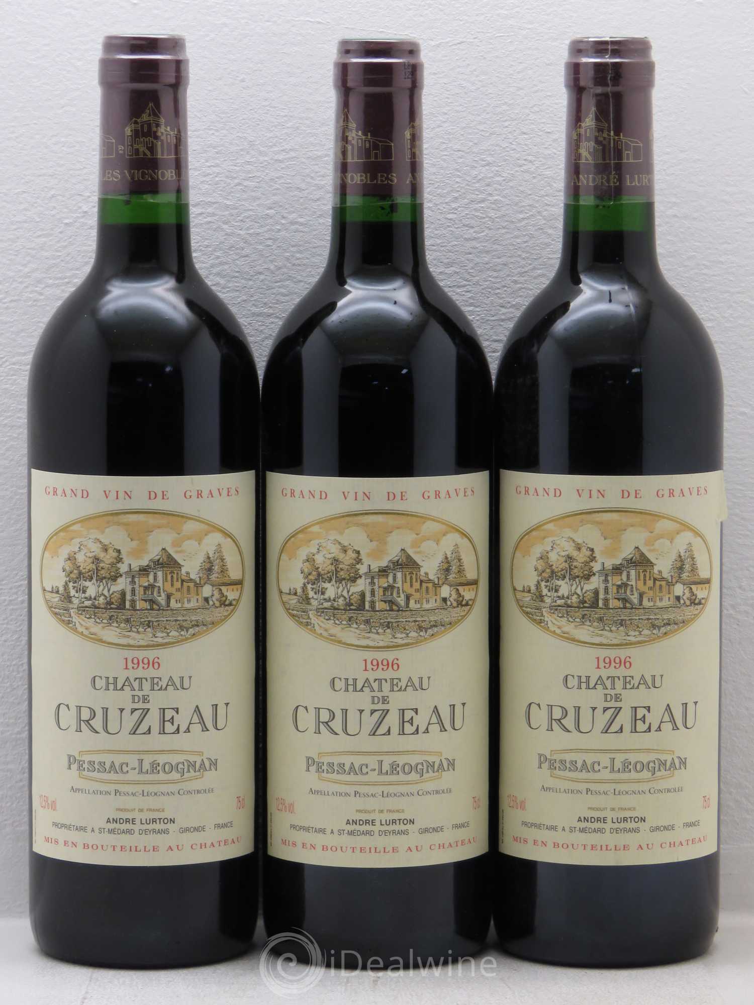 Château de Cruzeau (sans prix de réserve) 1996 - Lot de 6 bouteilles - 2