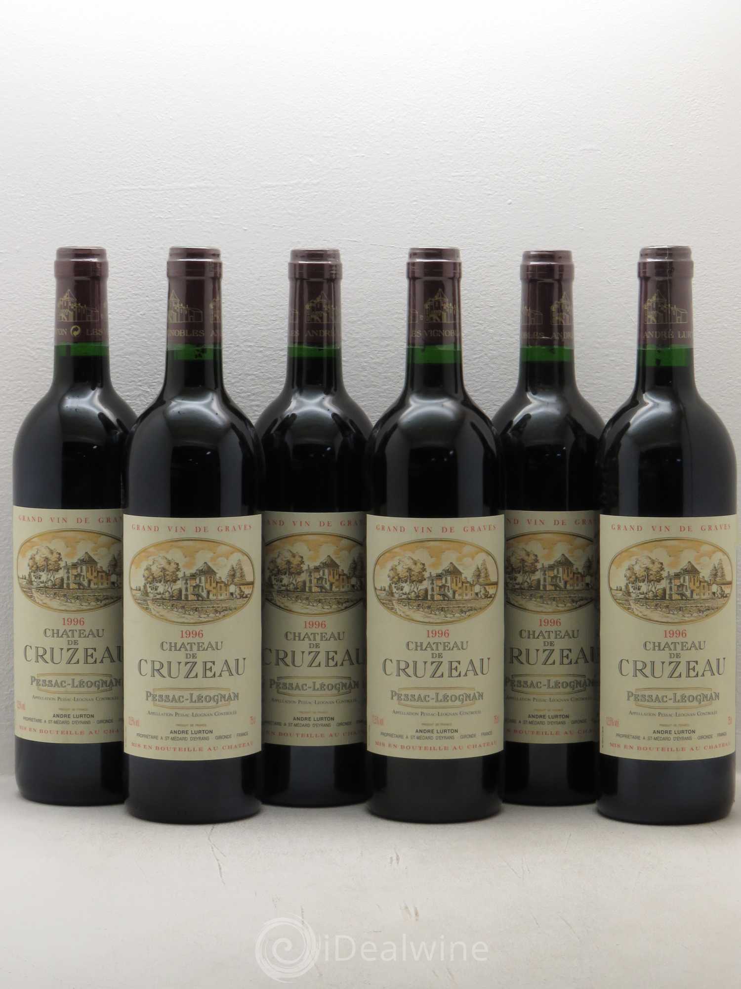 Château de Cruzeau (sans prix de réserve) 1996 - Lot de 6 bouteilles - 0