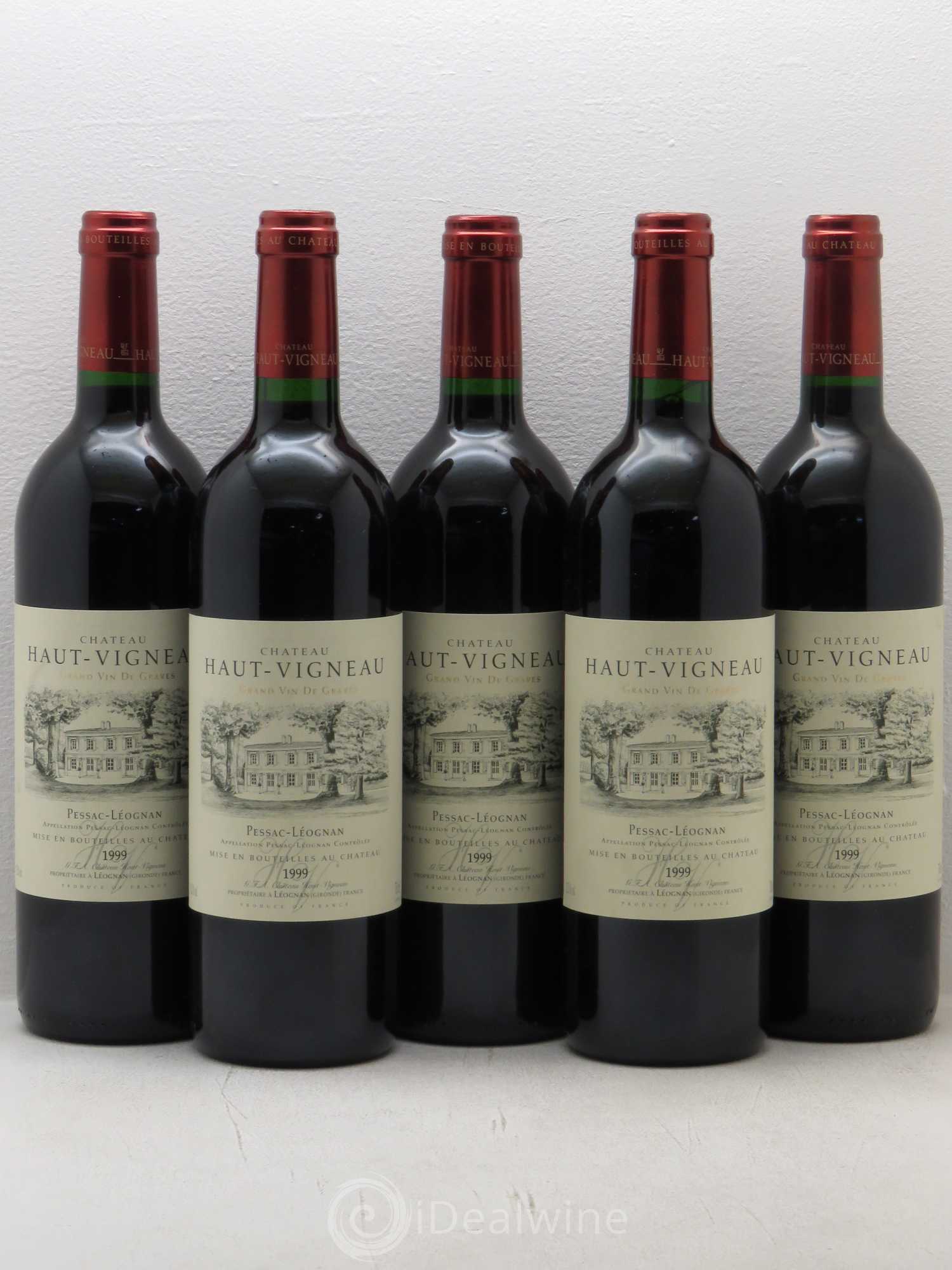 Pessac-Léognan Haut Vigneau (sans prix de réserve) 1999 - Posten von 5 Flaschen - 0