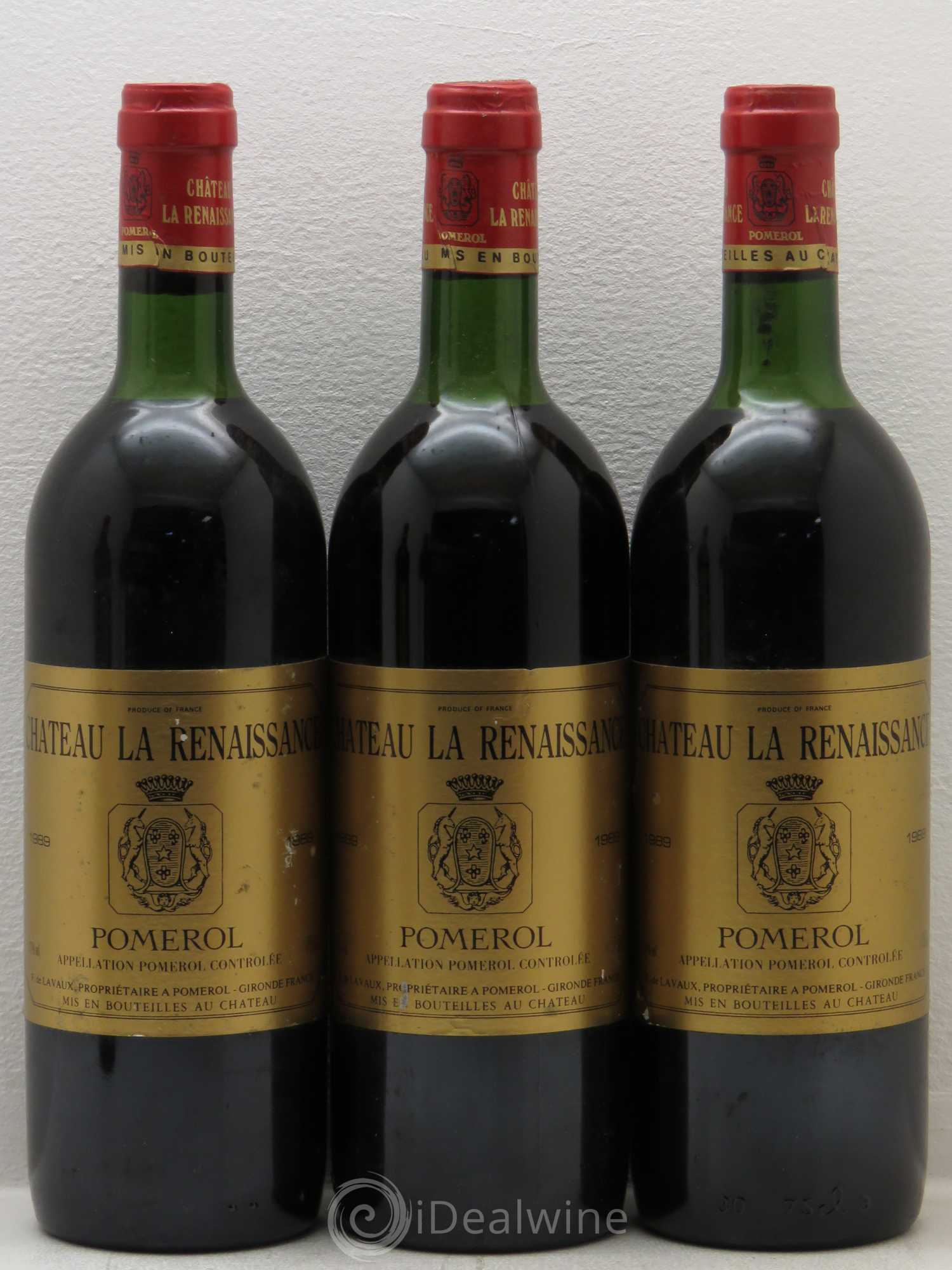 Château la Renaissance 1989 - Lot of 5 bottles - 1