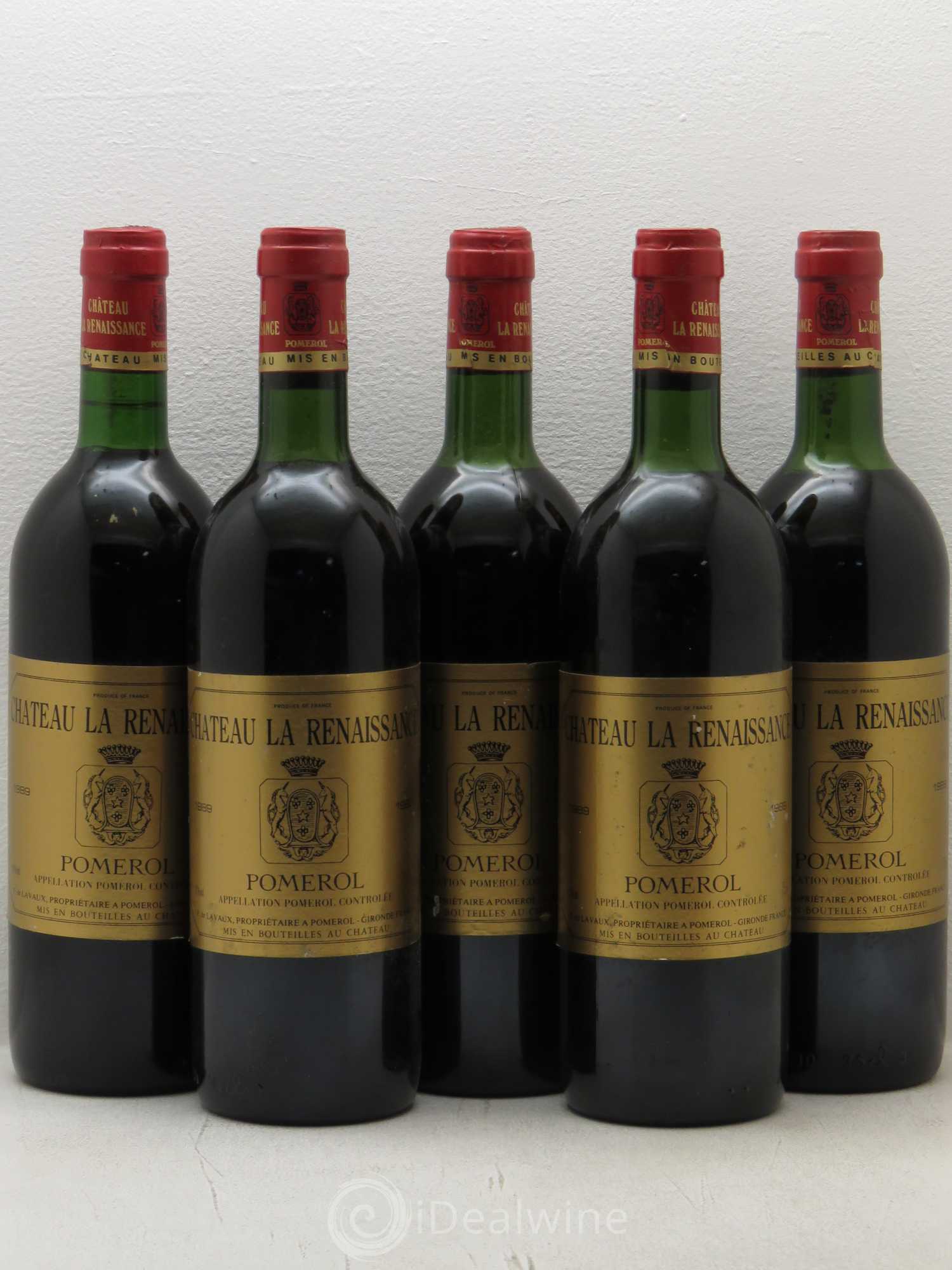 Château la Renaissance 1989 - Lot of 5 bottles - 0