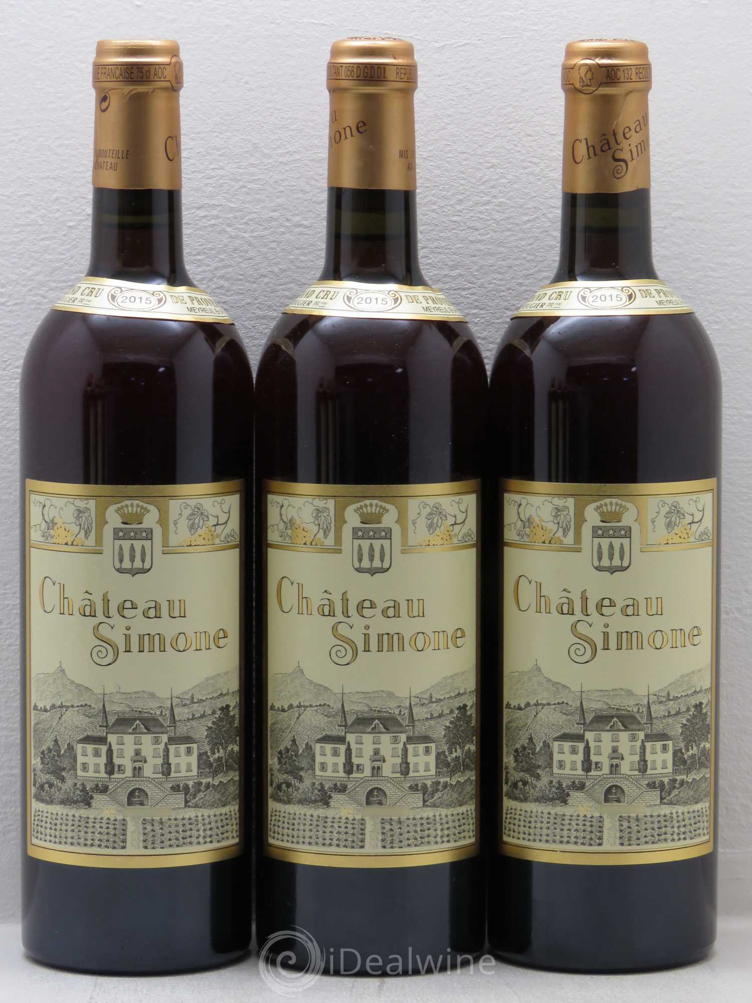 Palette Château Simone Famille Rougier 2015 - Lot de 6 bouteilles - 1