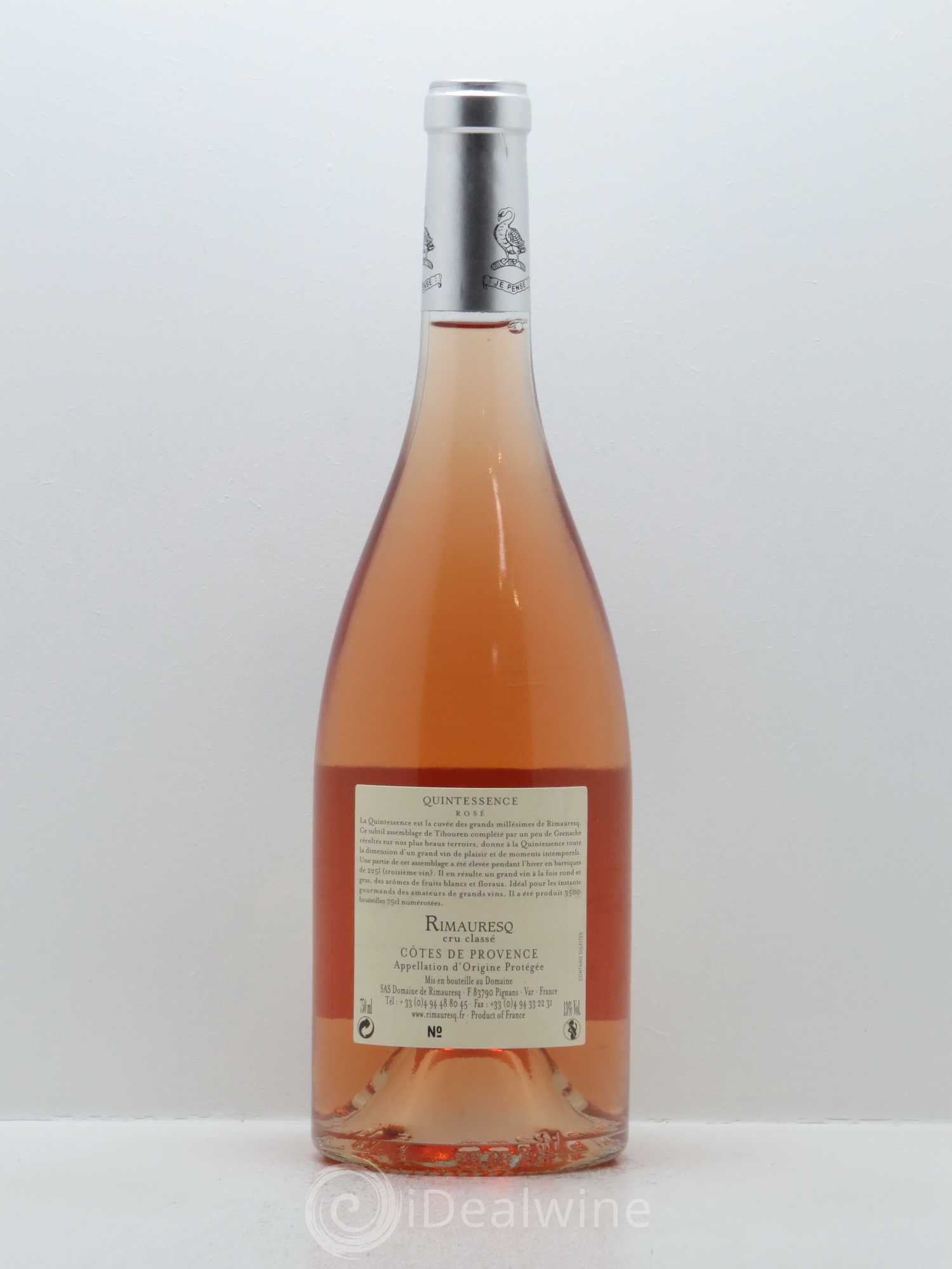 Côtes de Provence Rimauresq Quintessence 2015 - Posten von 1 Flasche - 1