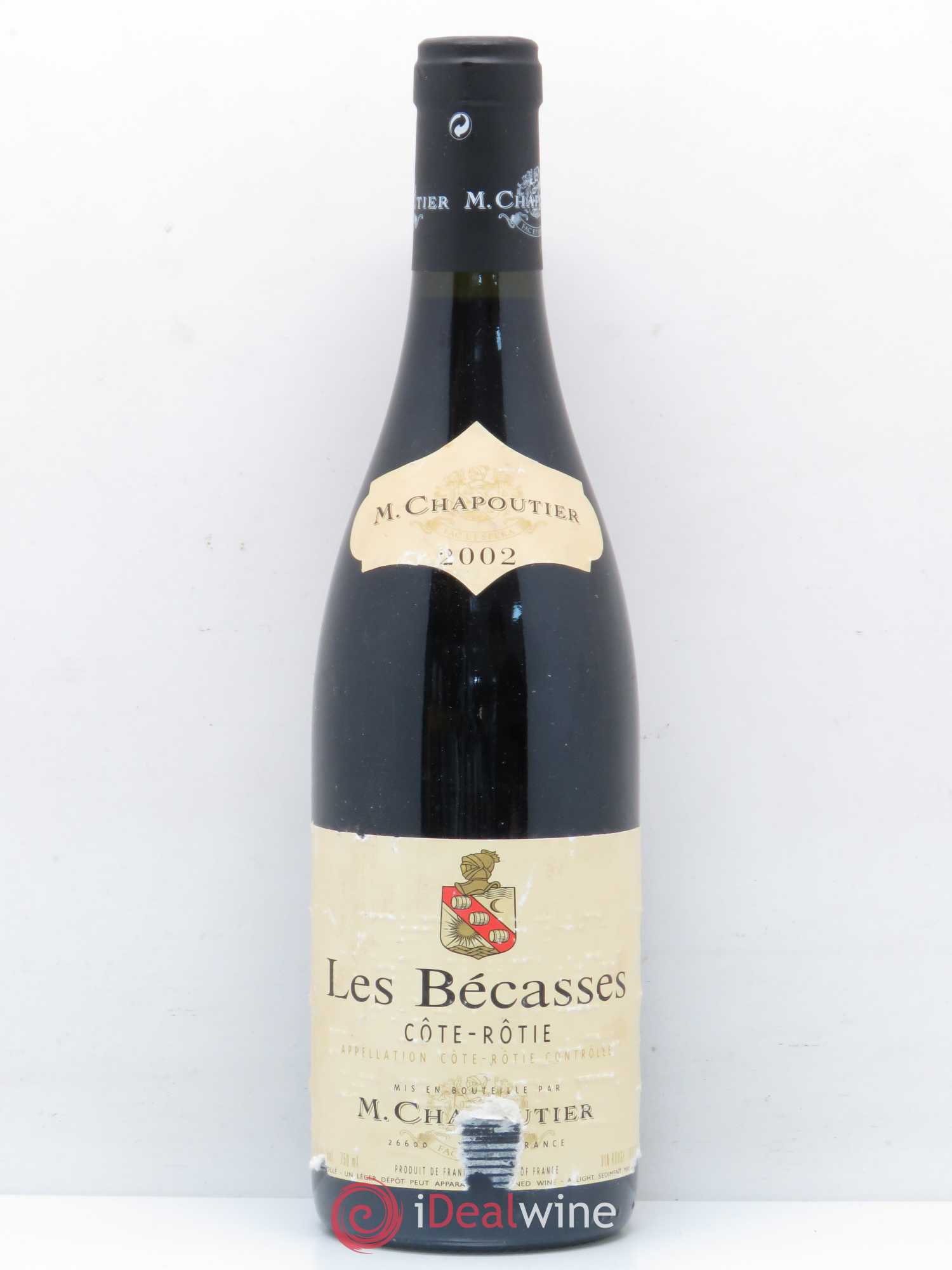 Côte-Rôtie Les Bécasses Chapoutier 2002 - Lot de 1 bouteille - 0