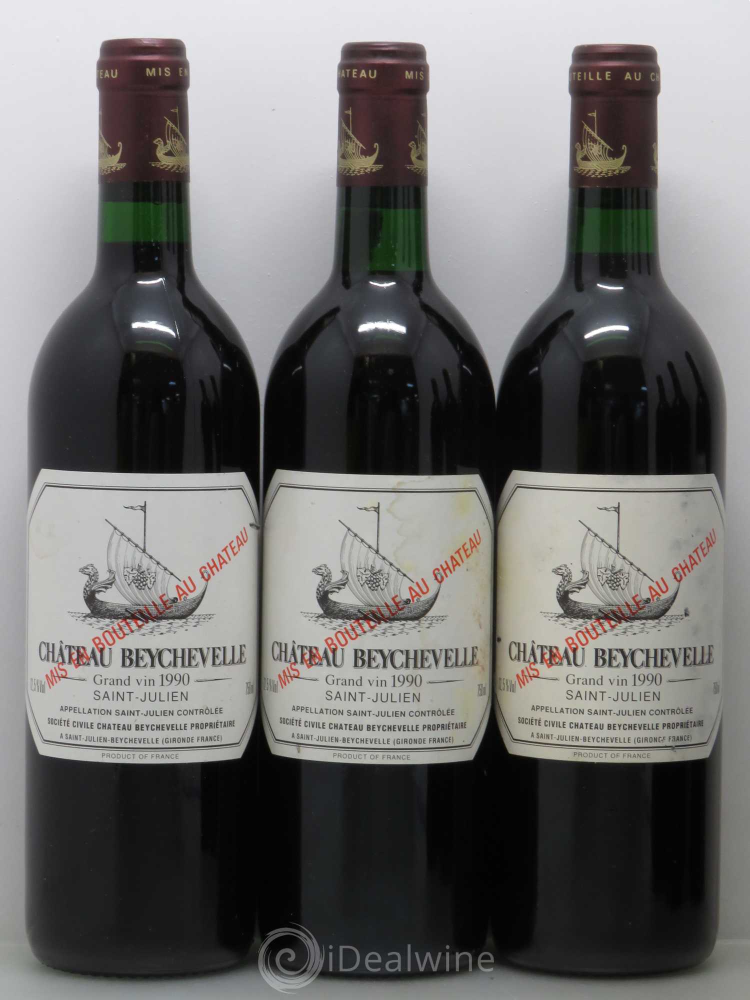 Château Beychevelle 4ème Grand Cru Classé 1990 - Lot de 6 bouteilles - 1