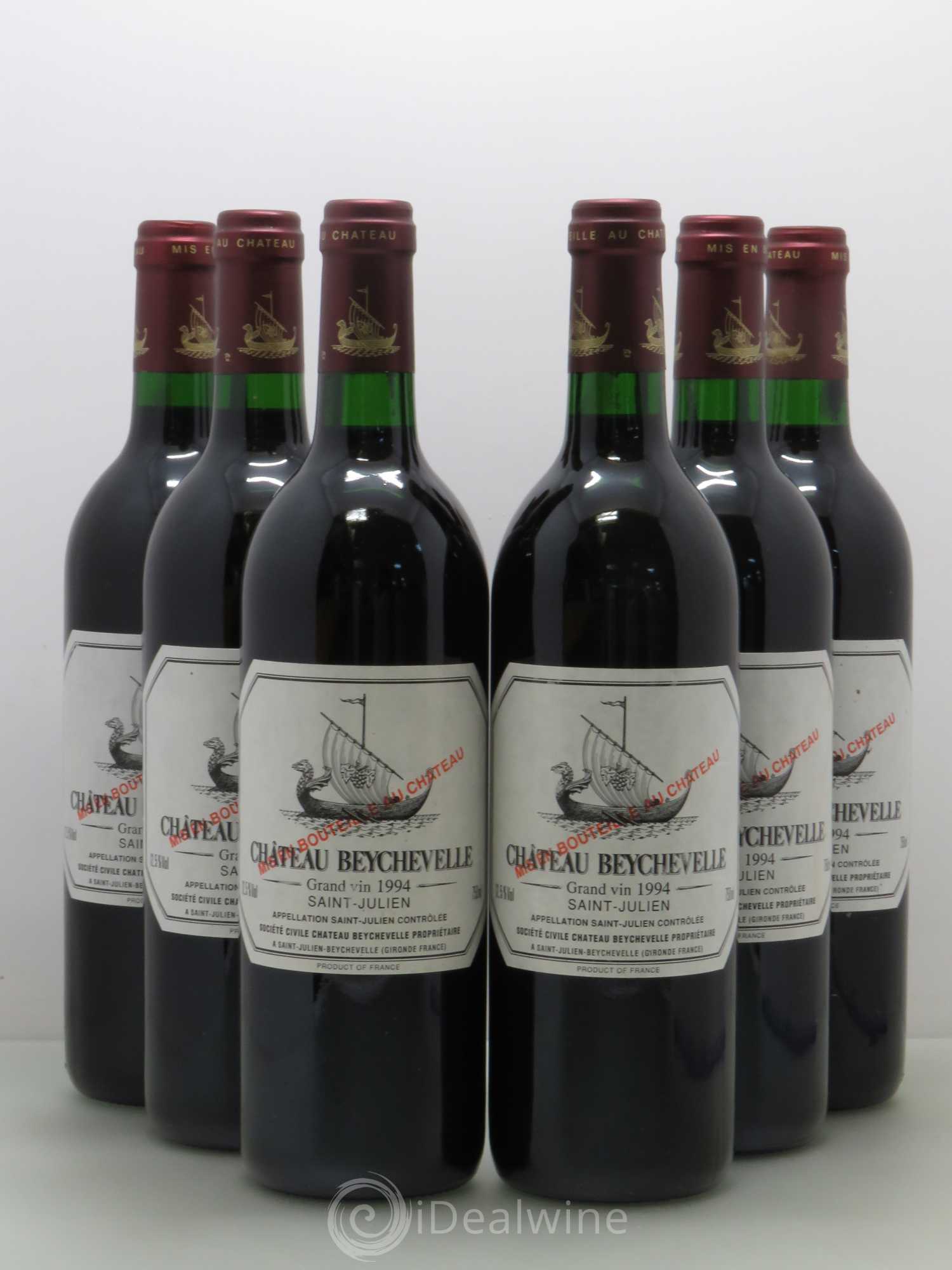 Château Beychevelle 4ème Grand Cru Classé 1994 - Lot de 6 bouteilles - 0