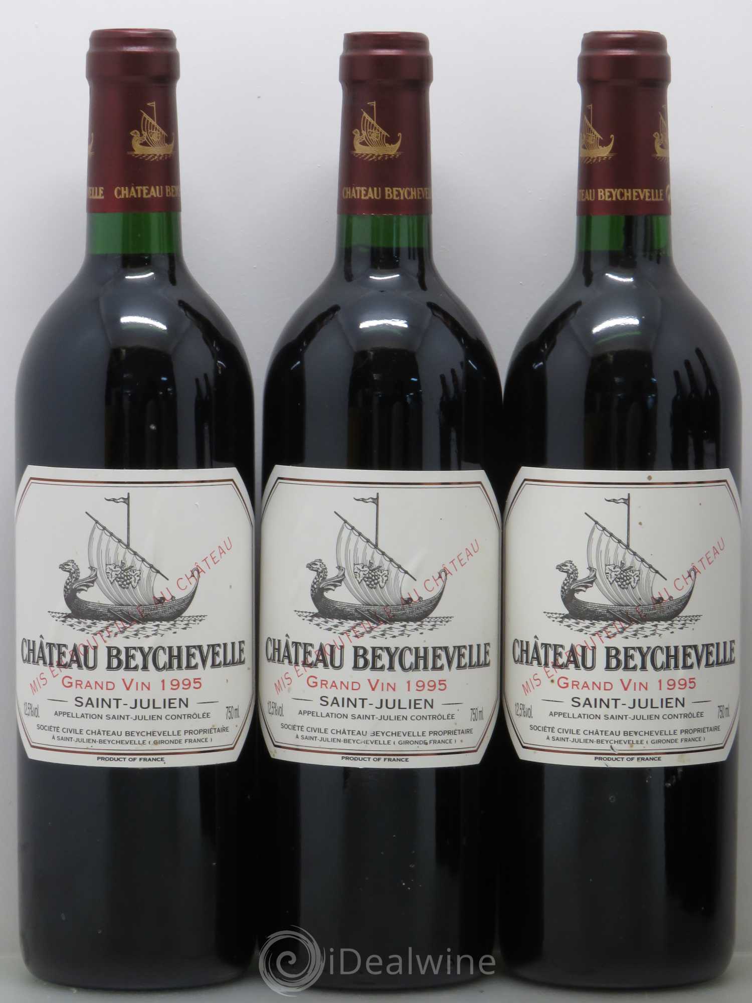 Château Beychevelle 4ème Grand Cru Classé 1995 - Lot de 12 bouteilles - 3