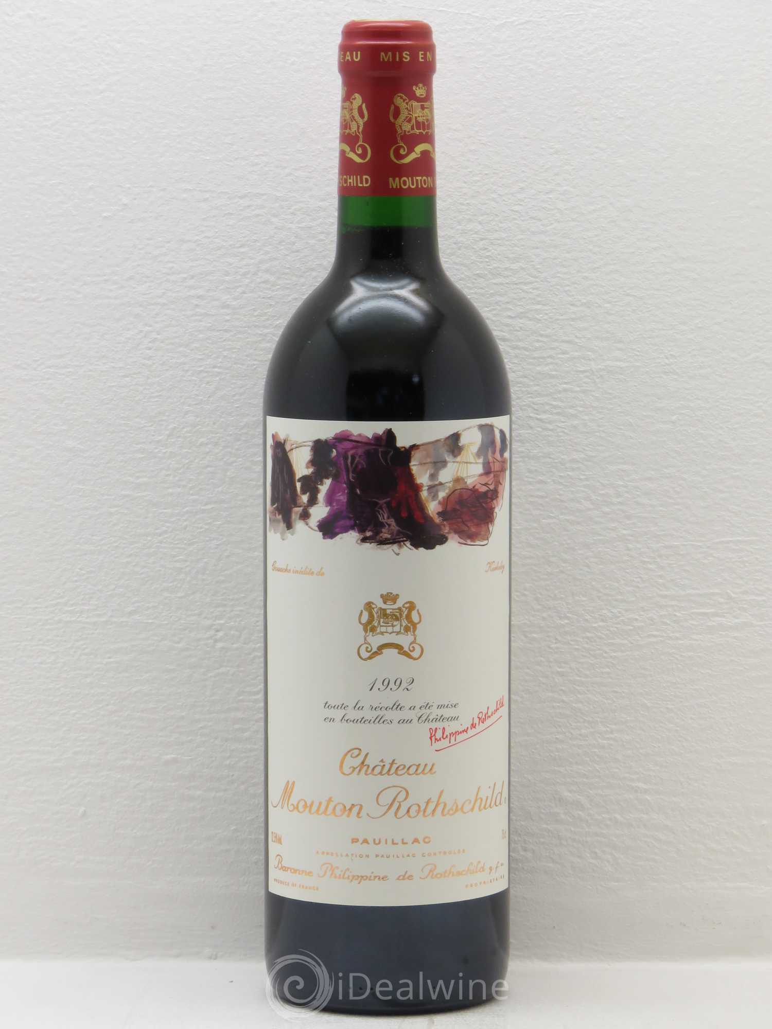 Château Mouton Rothschild 1er Grand Cru Classé 1992 - Lot de 1 bouteille - 0