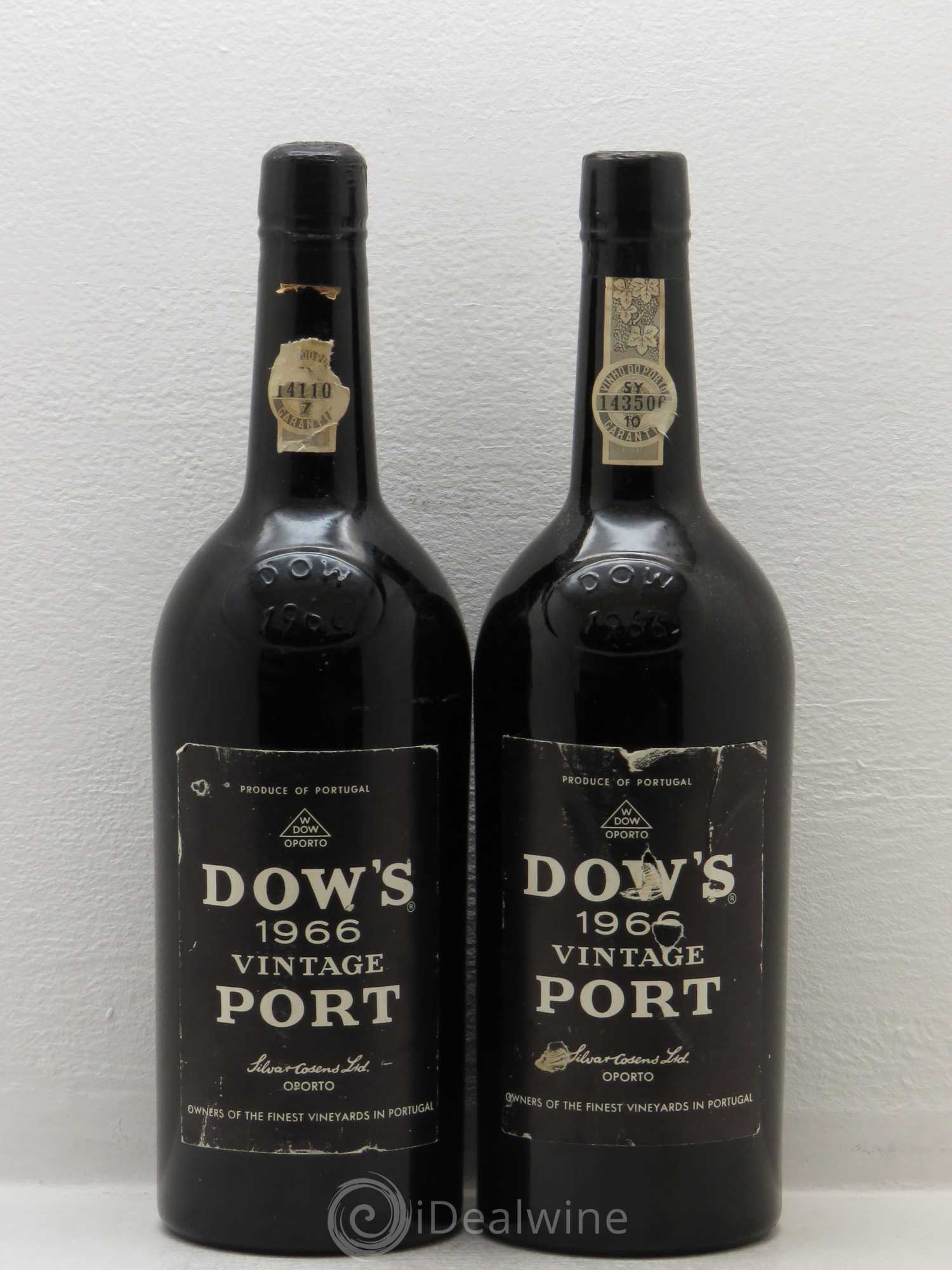 Porto Dow Dow´s 1966 vintage port 1966 - Posten von 2 Flaschen - 0