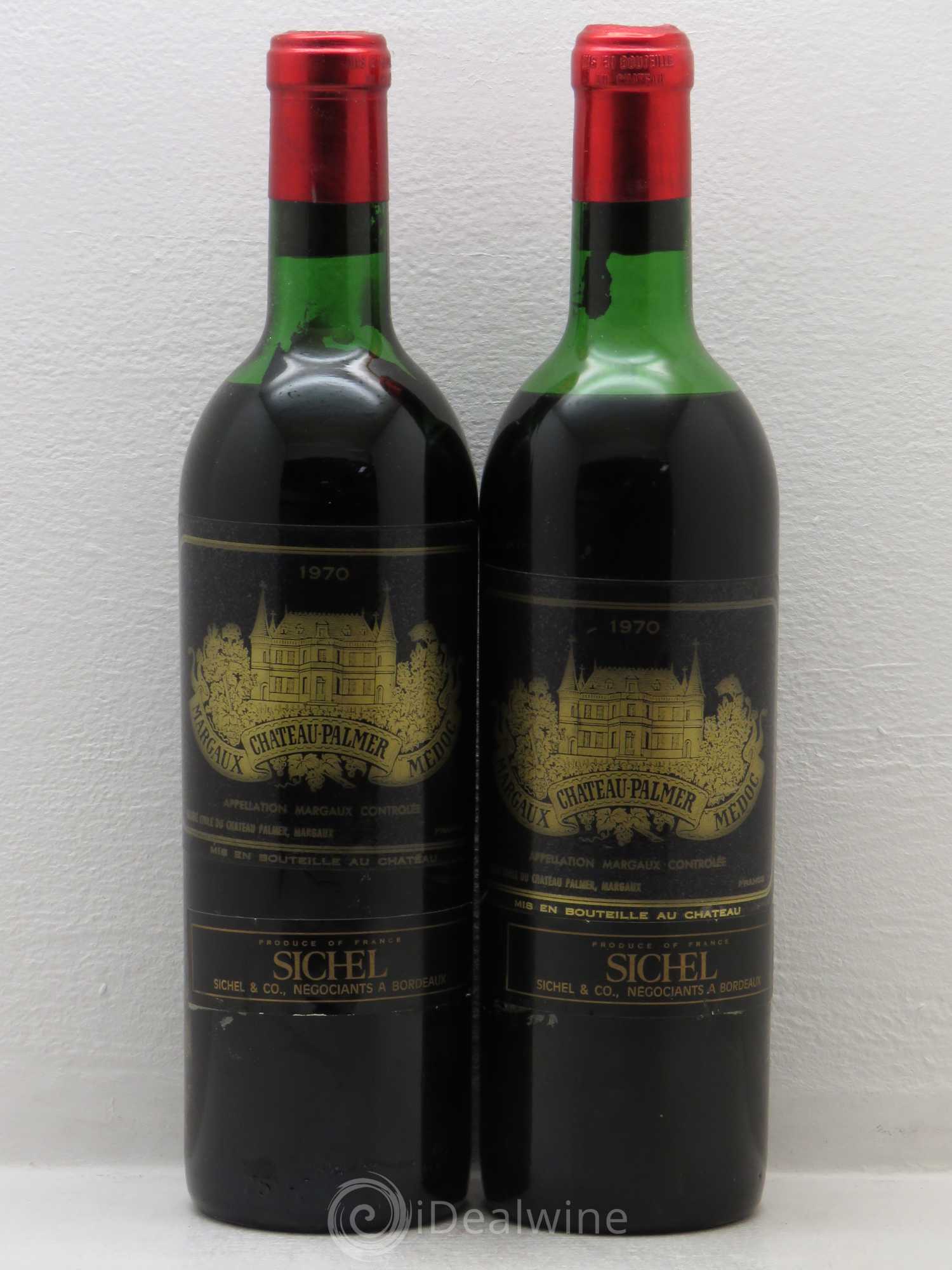 Château Palmer 3ème Grand Cru Classé 1970 - Lot de 2 bouteilles - 0