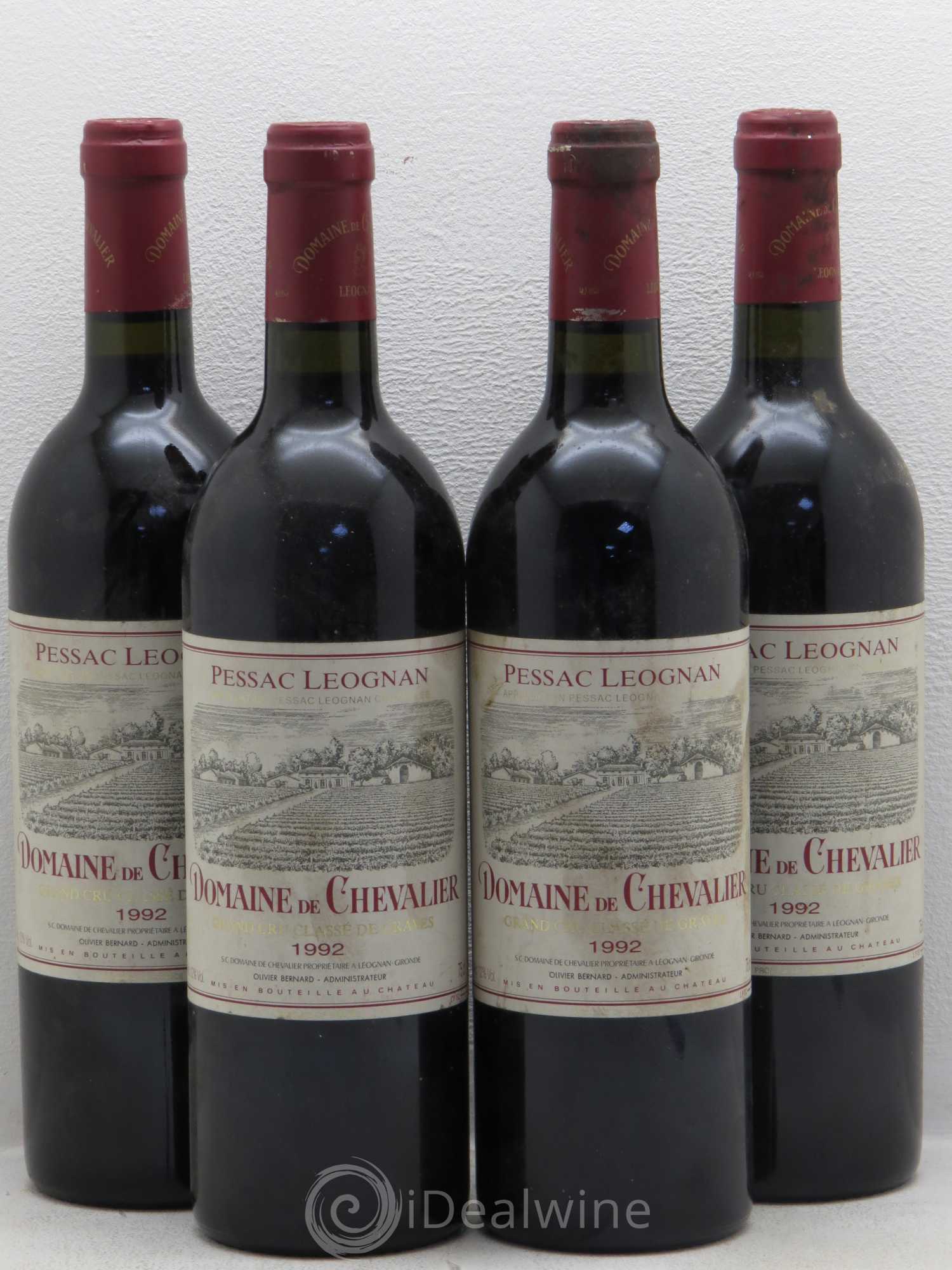 Domaine de Chevalier Cru Classé de Graves 1992 - Lot de 4 bouteilles - 0