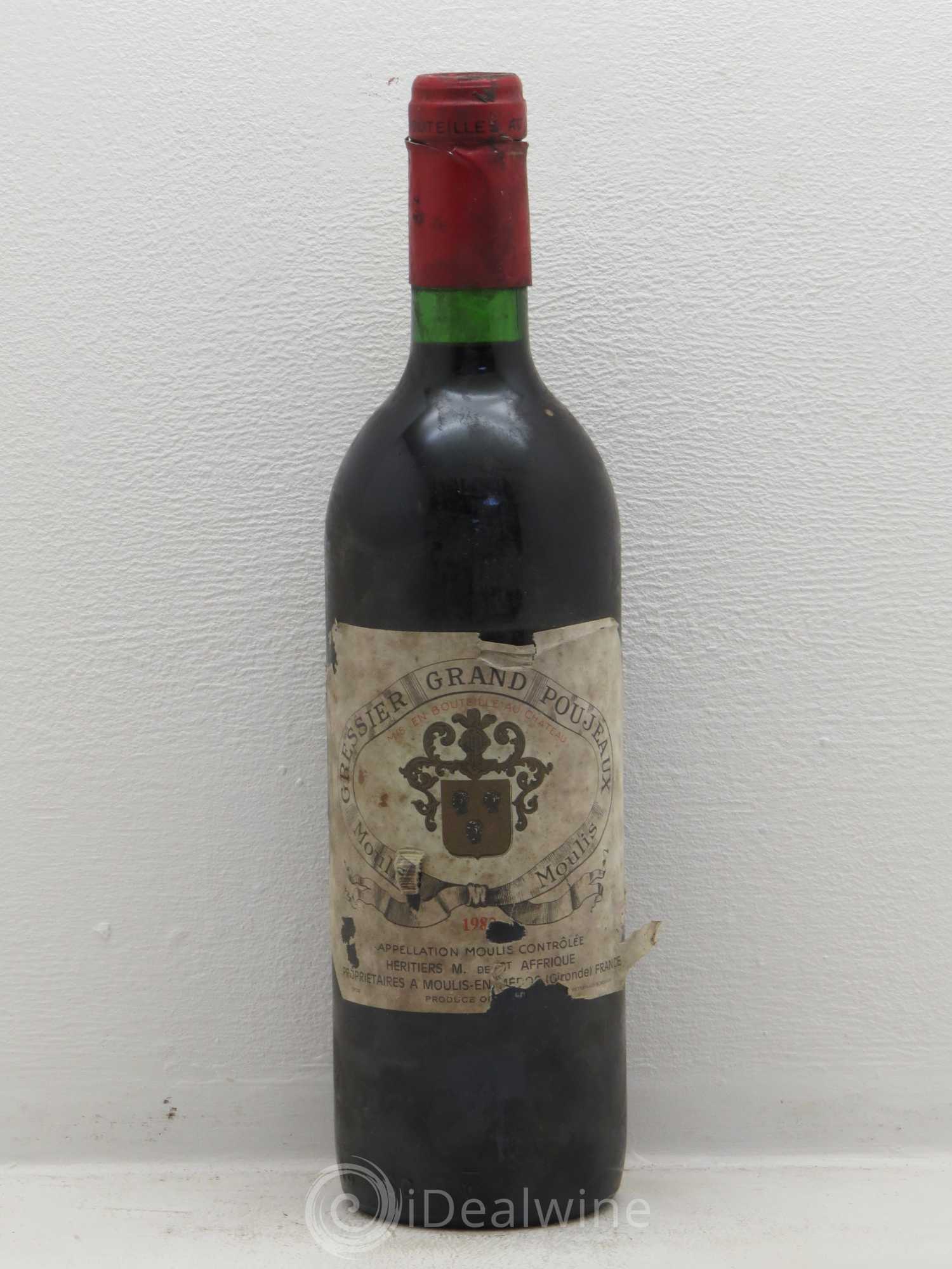 Château Gressier Grand Poujeaux Cru Bourgeois - Lot de 1 bouteille - 0
