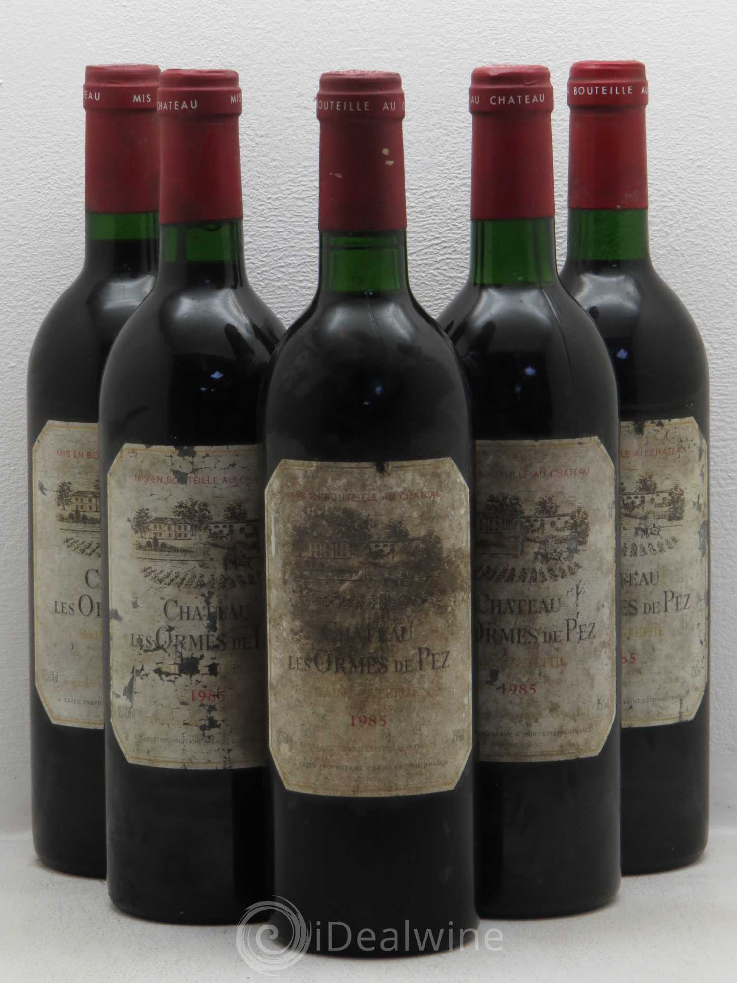 Château les Ormes de Pez 1985 - Lot de 5 bouteilles - 0
