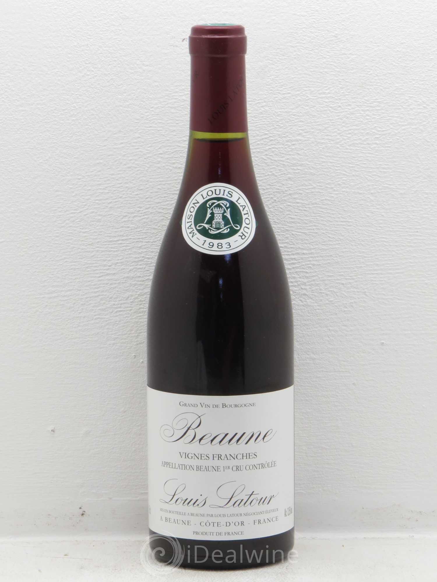 Beaune 1er Cru Vignes Franches Louis Latour (sans prix de réserve) 1983 - Lot de 1 bouteille - 0