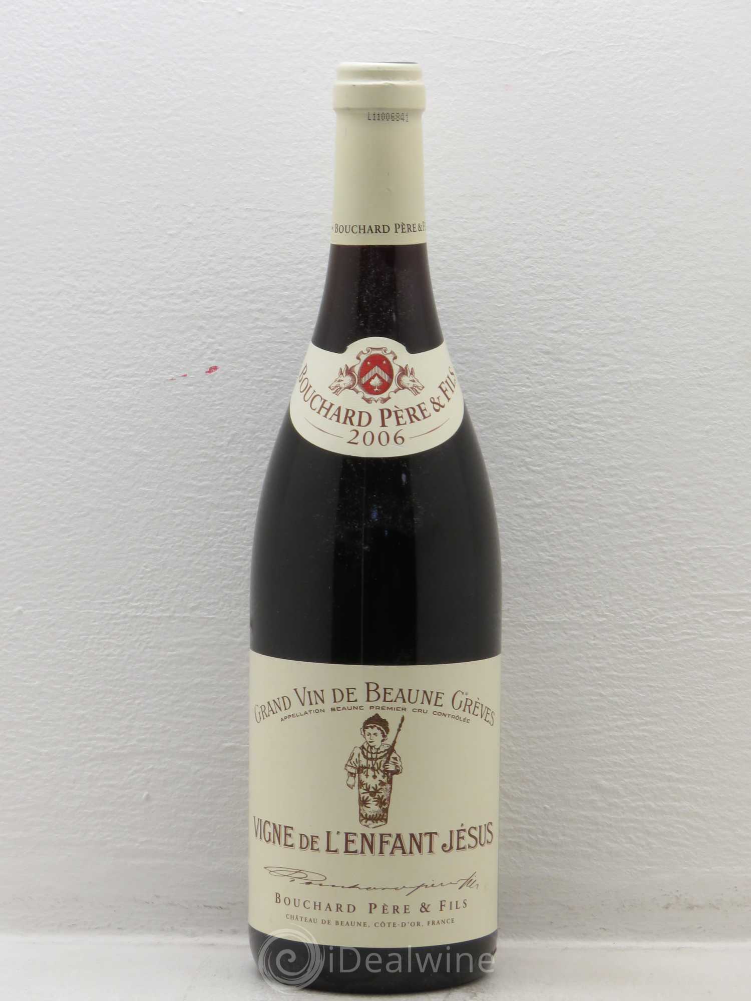 Beaune 1er Cru Grèves - Vigne de l'Enfant Jésus Bouchard Père & Fils (sans prix de réserve) 2006 - Lot de 1 bouteille - 0
