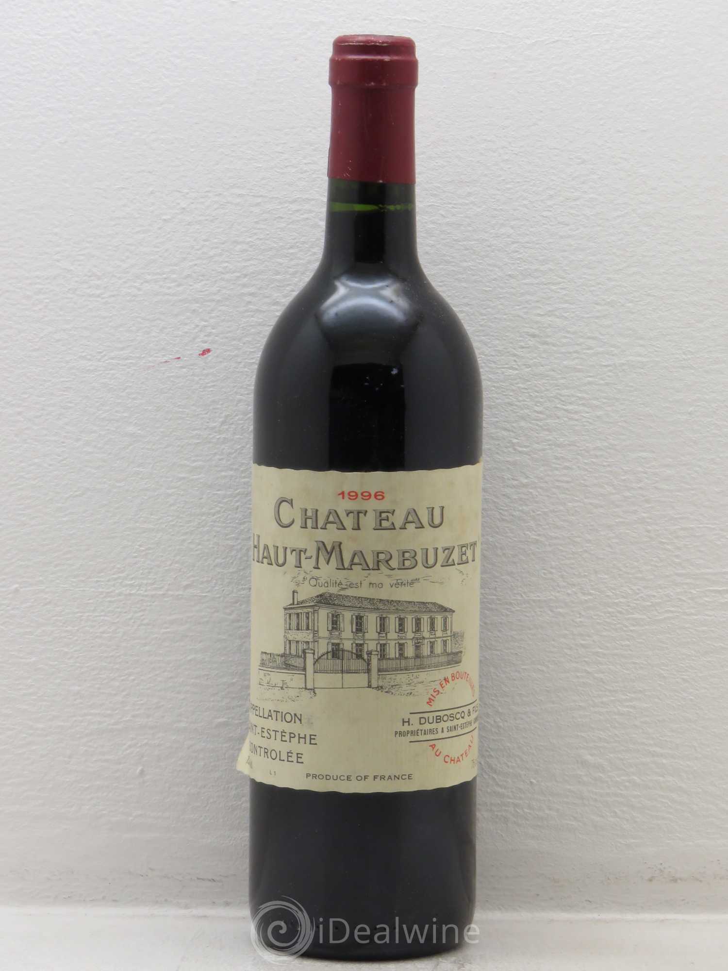 Château Haut Marbuzet (sans prix de réserve) 1996 - Lot de 1 bouteille - 0