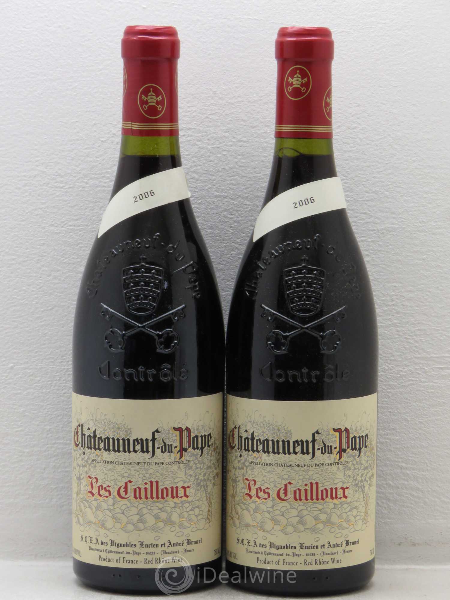 Châteauneuf-du-Pape Les Cailloux André Brunel (sans prix de réserve) 2006 - Lot de 2 bouteilles - 0