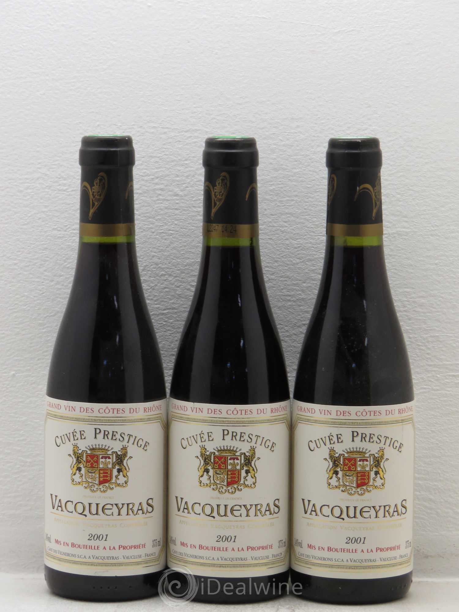 Vacqueyras Cuvee Prestige (sans prix de réserve) 2001 - Posten von 12 Demi-Flaschen - 1