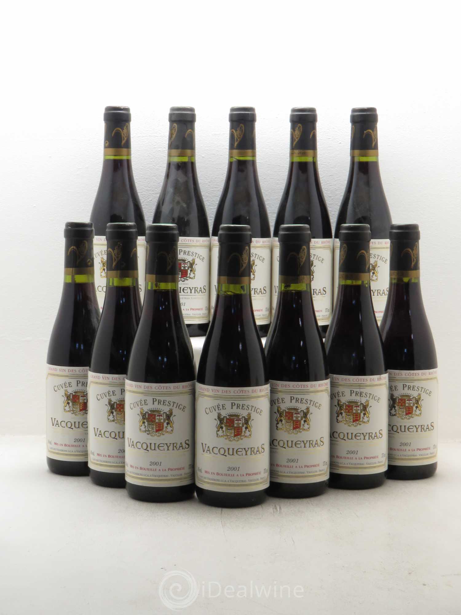 Vacqueyras Cuvee Prestige (sans prix de réserve) 2001 - Posten von 12 Demi-Flaschen - 0