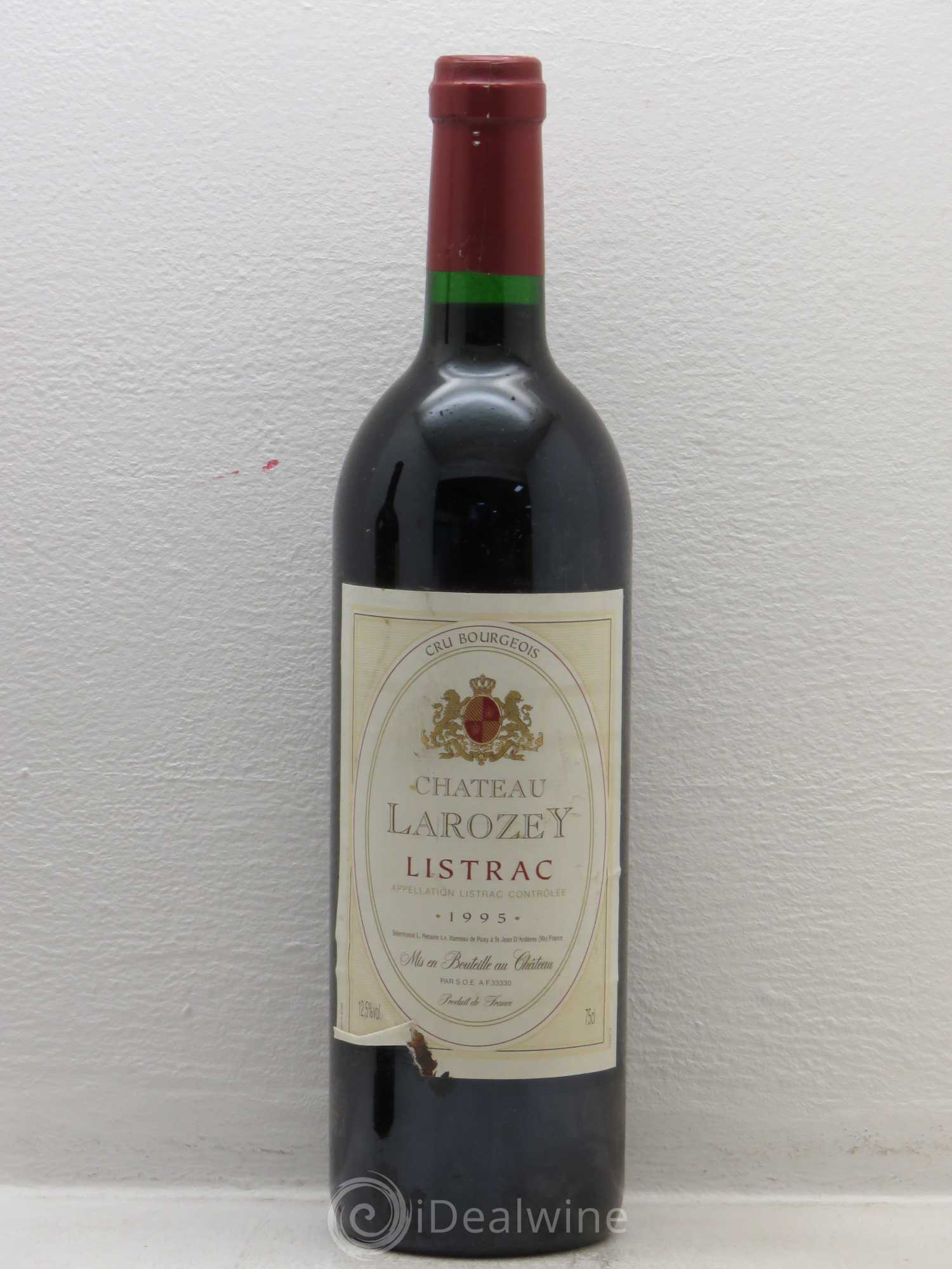 Listrac Château Larozey (sans prix de réserve) 1995 - Posten von 1 Flasche - 0