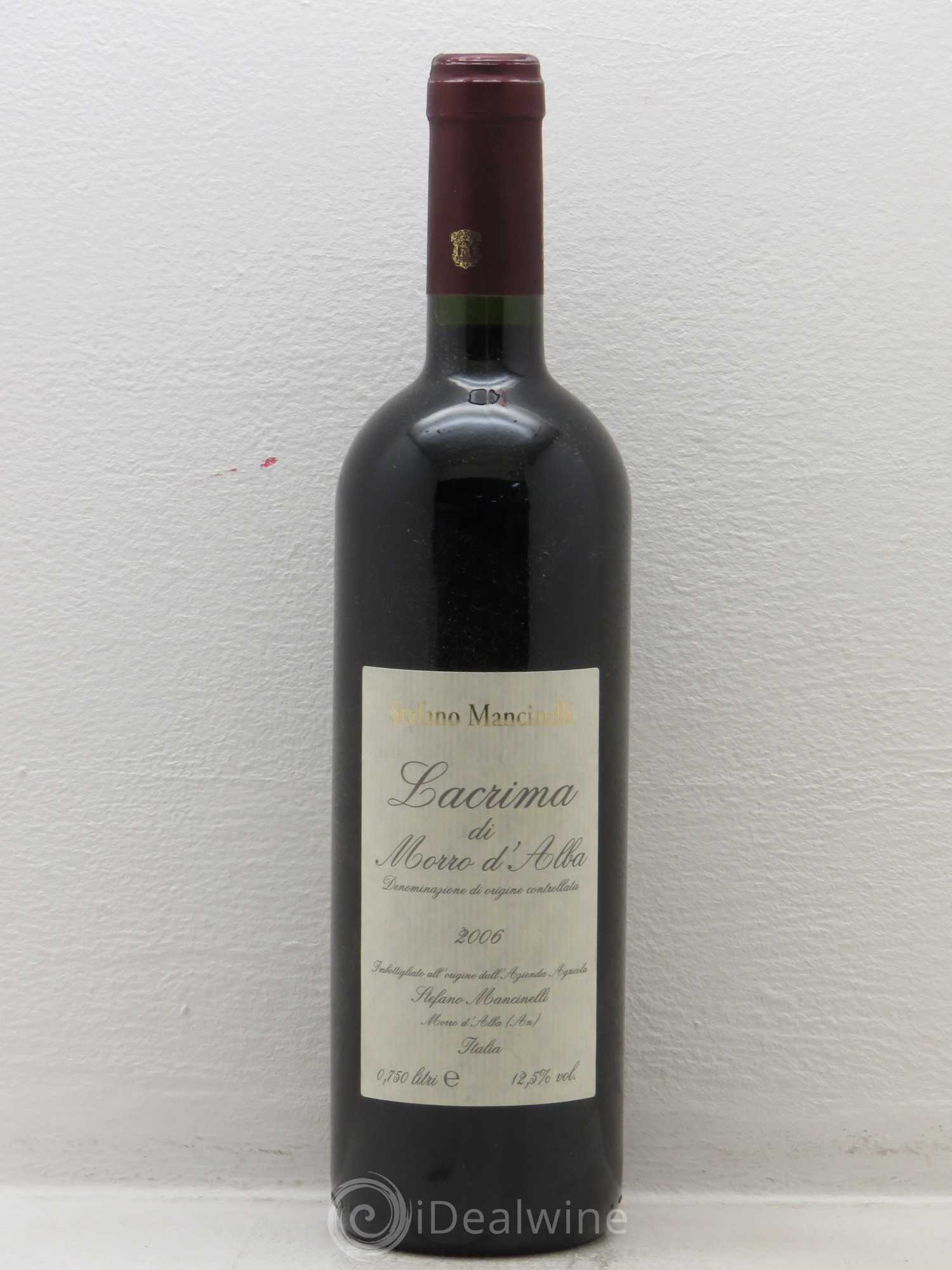 Lacrima di Morro DOC S. Mancinelli (sans prix de réserve) 2006 - Posten von 1 Flasche - 0