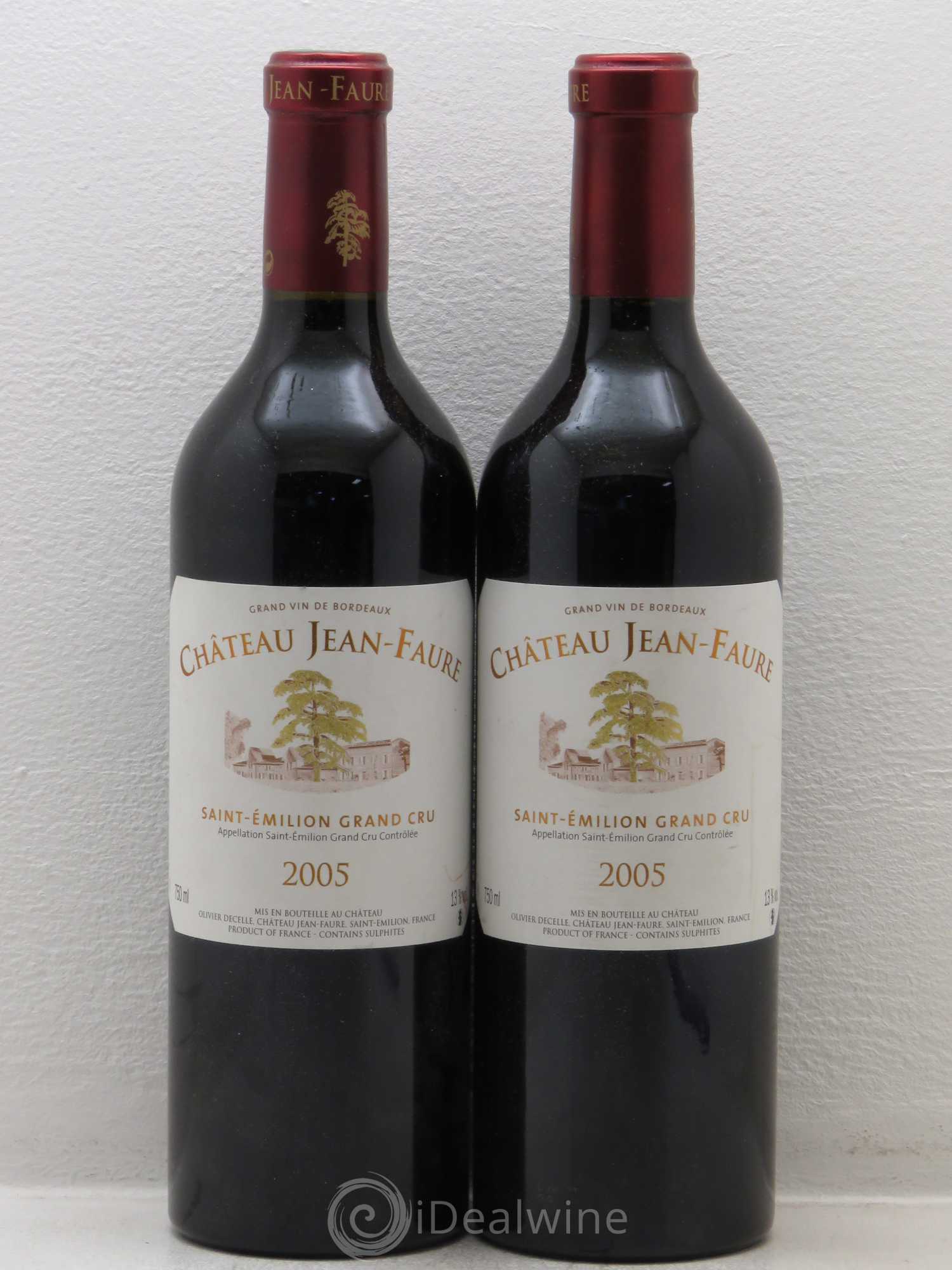 Château Jean Faure Grand Cru Classé (sans prix de réserve) 2005 - Lot de 2 bouteilles - 0