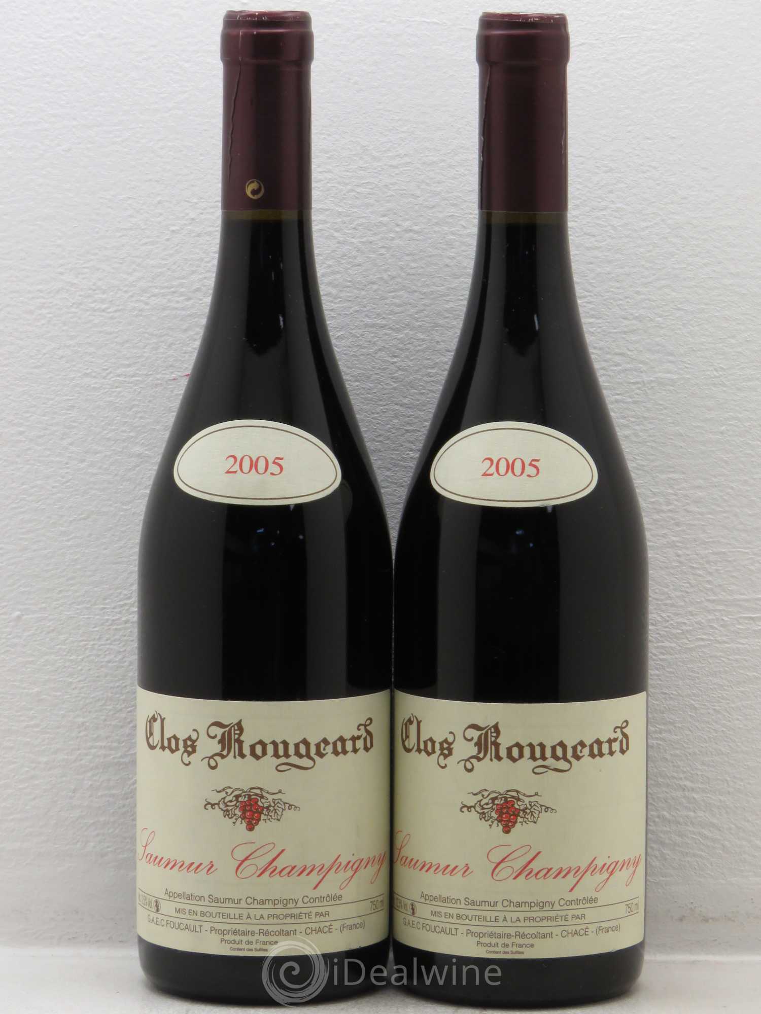 Saumur-Champigny Clos Rougeard (sans prix de réserve) 2005 - Lot de 2 bouteilles - 0