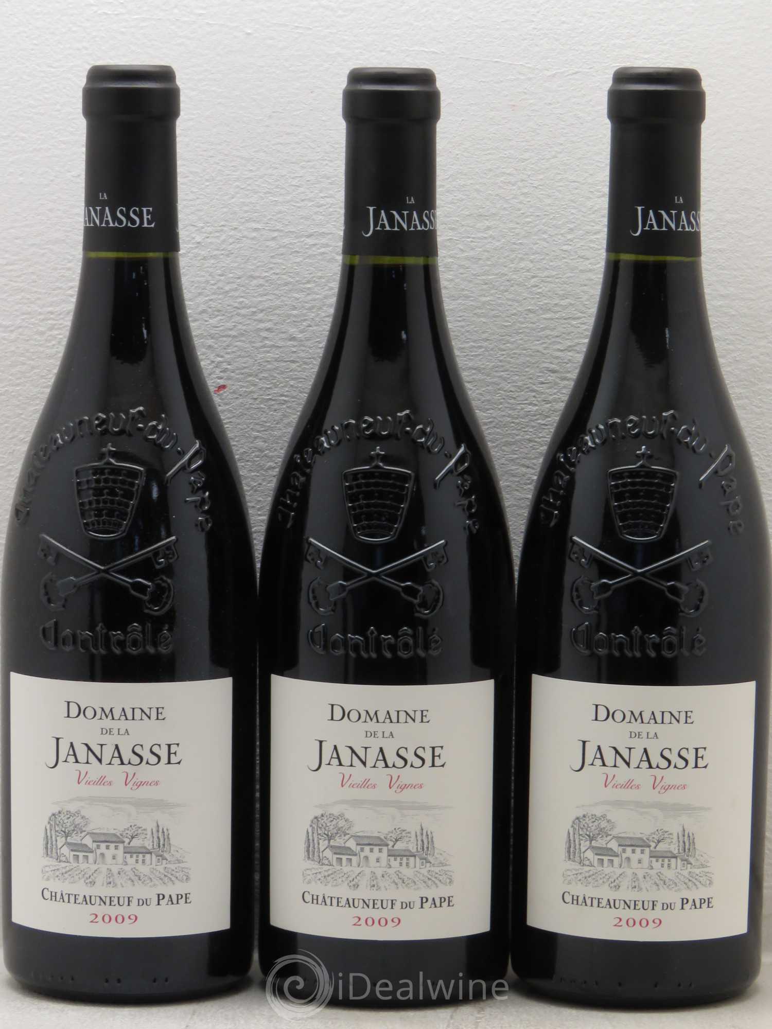 Châteauneuf-du-Pape Cuvée Vieilles Vignes La Janasse (Domaine de)  (sans prix de réserve) 2009 - Lot de 6 bouteilles - 1