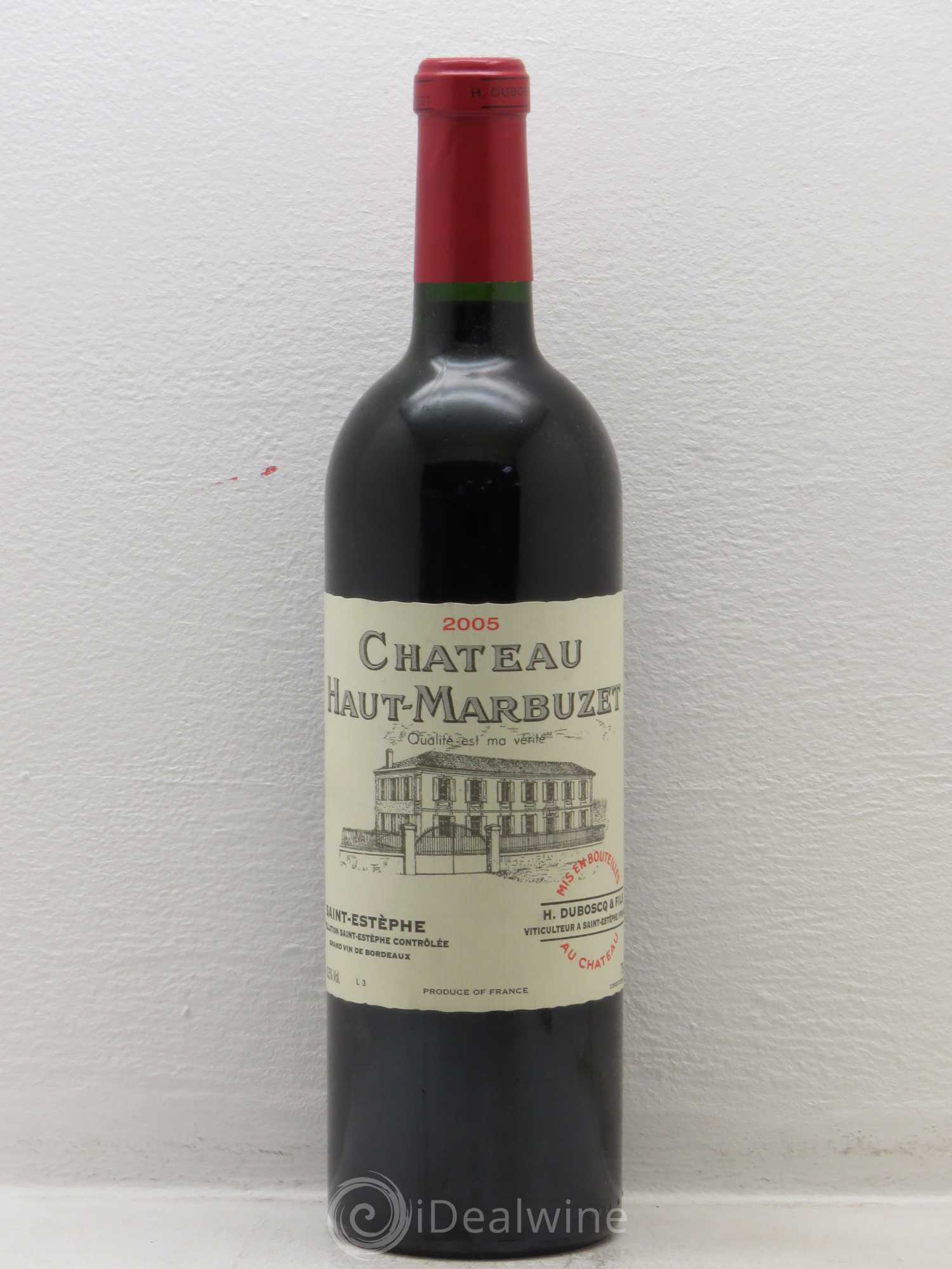 Château Haut Marbuzet (sans prix de réserve) 2005 - Lot de 1 bouteille - 0