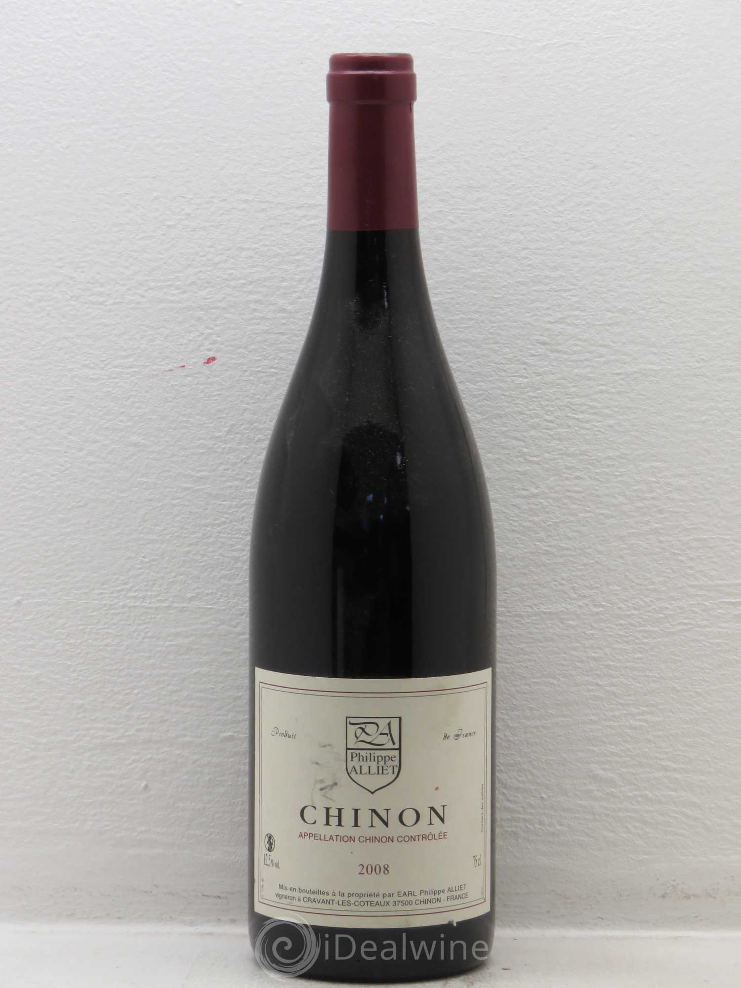 Chinon P Alliet (sans prix de réserve) 2008 - Posten von 1 Flasche - 0