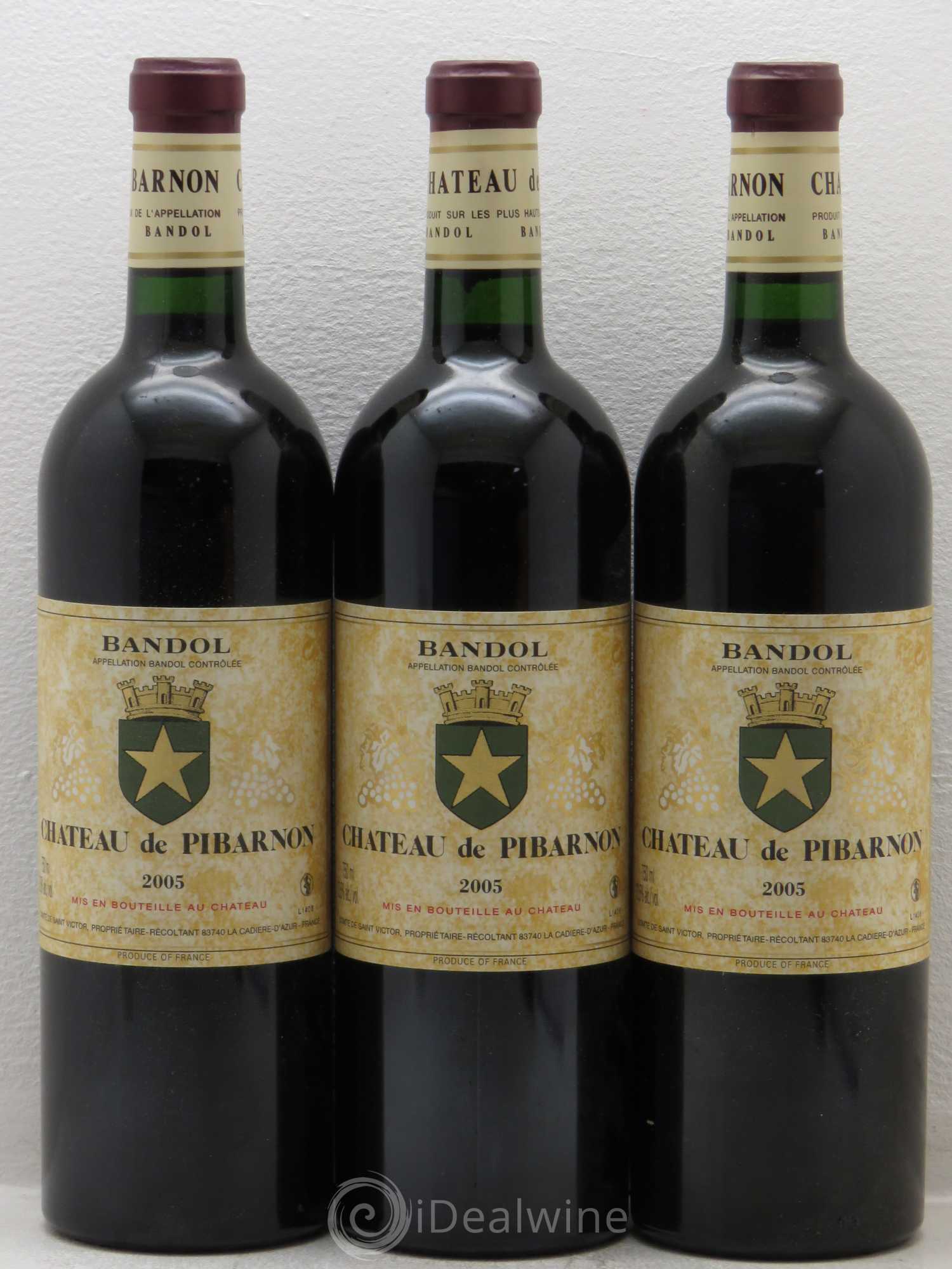 Bandol Château de Pibarnon Comte de Saint-Victor  (sans prix de réserve) 2005 - Lot de 6 bouteilles - 2