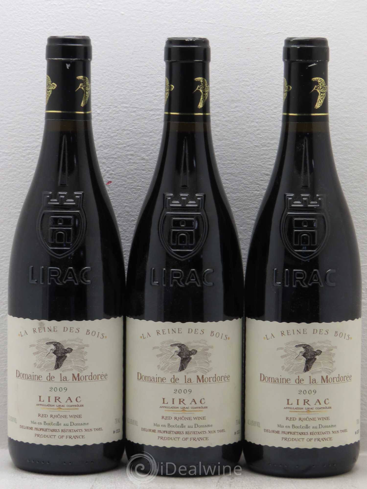 Lirac Cuvée Reine des Bois La Mordorée (Domaine de) (sans prix de réserve) 2009 - Lot de 3 bouteilles - 0
