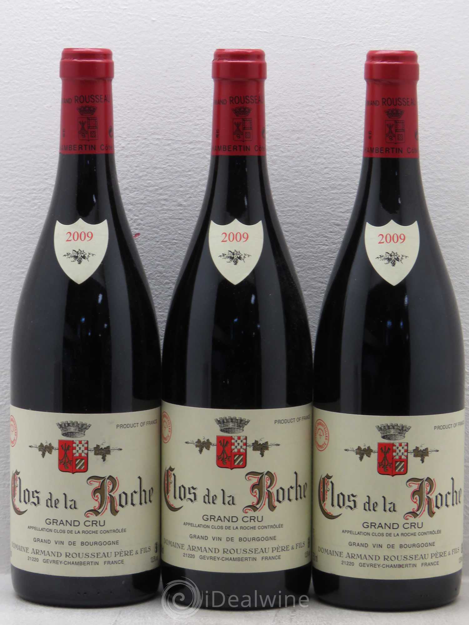 Clos de la Roche Grand Cru Armand Rousseau (Domaine) (sans prix de réserve) 2009 - Lot de 3 bouteilles - 0