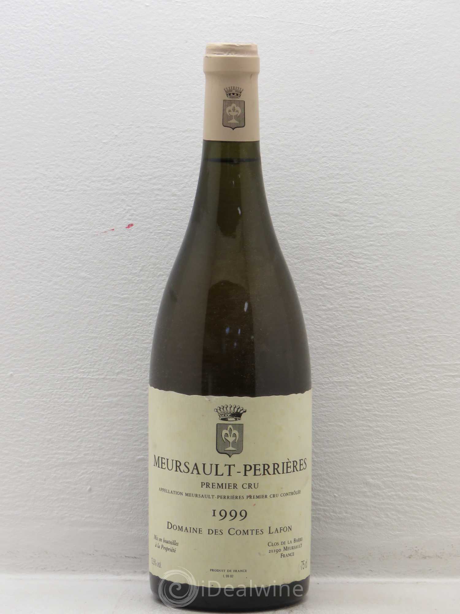 Meursault 1er Cru Comtes Lafon (Domaine des) Perrieres (sans prix de réserve) 1999 - Posten von 1 Flasche - 0