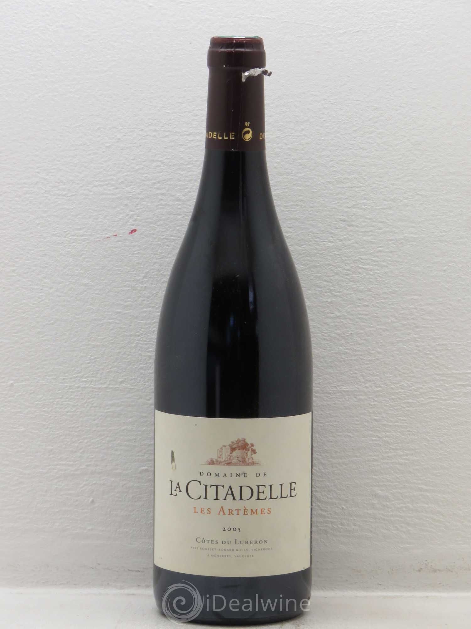 Luberon Domaine de la Citadelle Cuvée Les Artèmes (sans prix de réserve) 2005 - Posten von 1 Flasche - 0