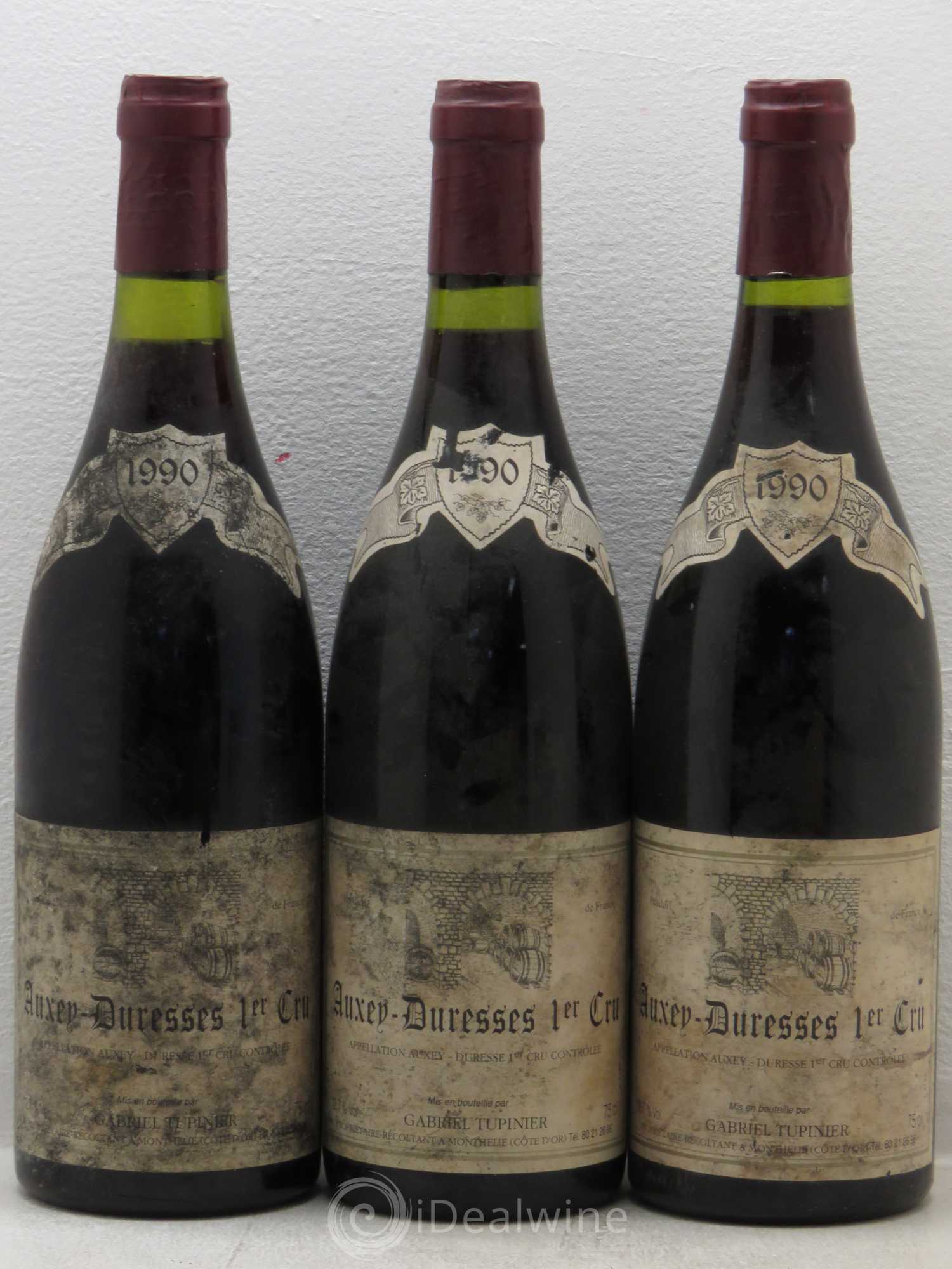 Auxey-Duresses 1er Cru G.Tupinier (sans prix de réserve) 1990 - Lotto di 6 bottiglie - 1