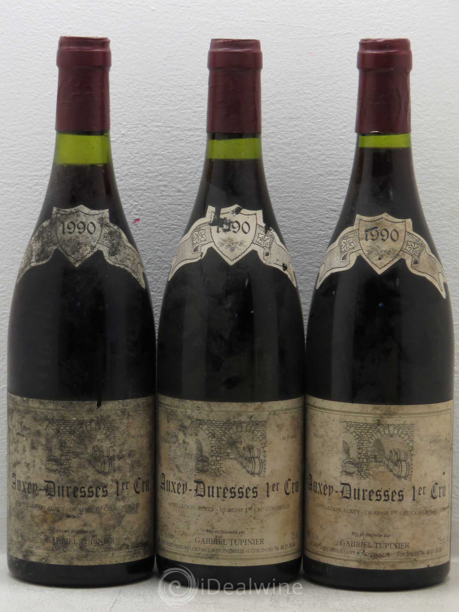Auxey-Duresses 1er Cru G.Tupinier (sans prix de réserve) 1990 - Lotto di 6 bottiglie - 2