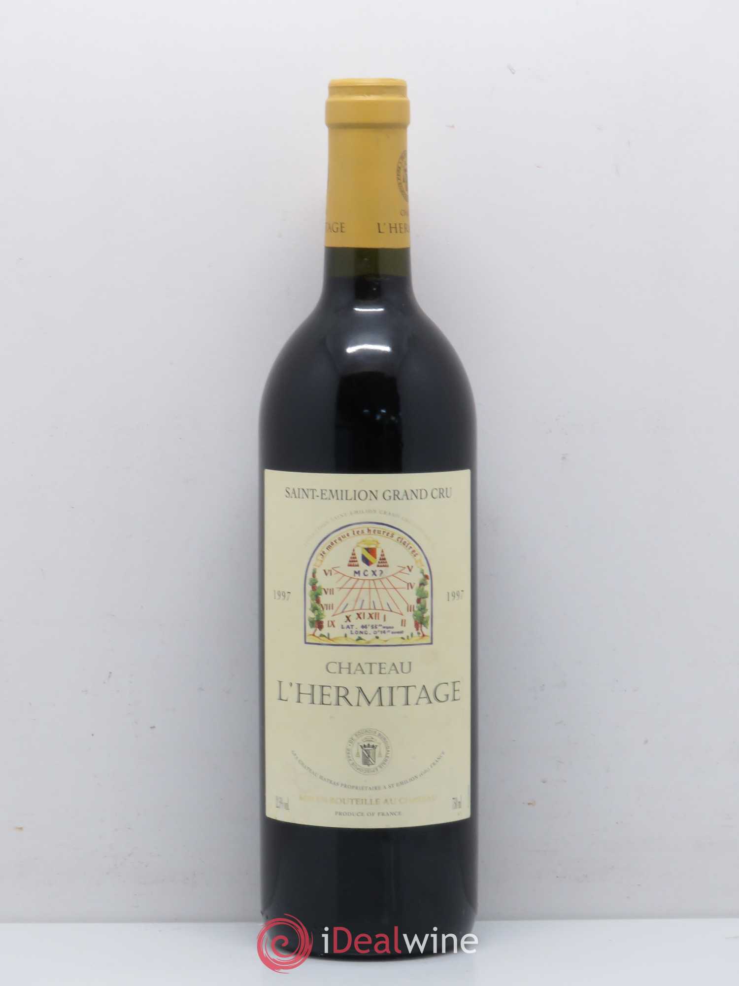 Château l' Hermitage Saint-Emilion grand cru 1997 - Posten von 1 Flasche - 0