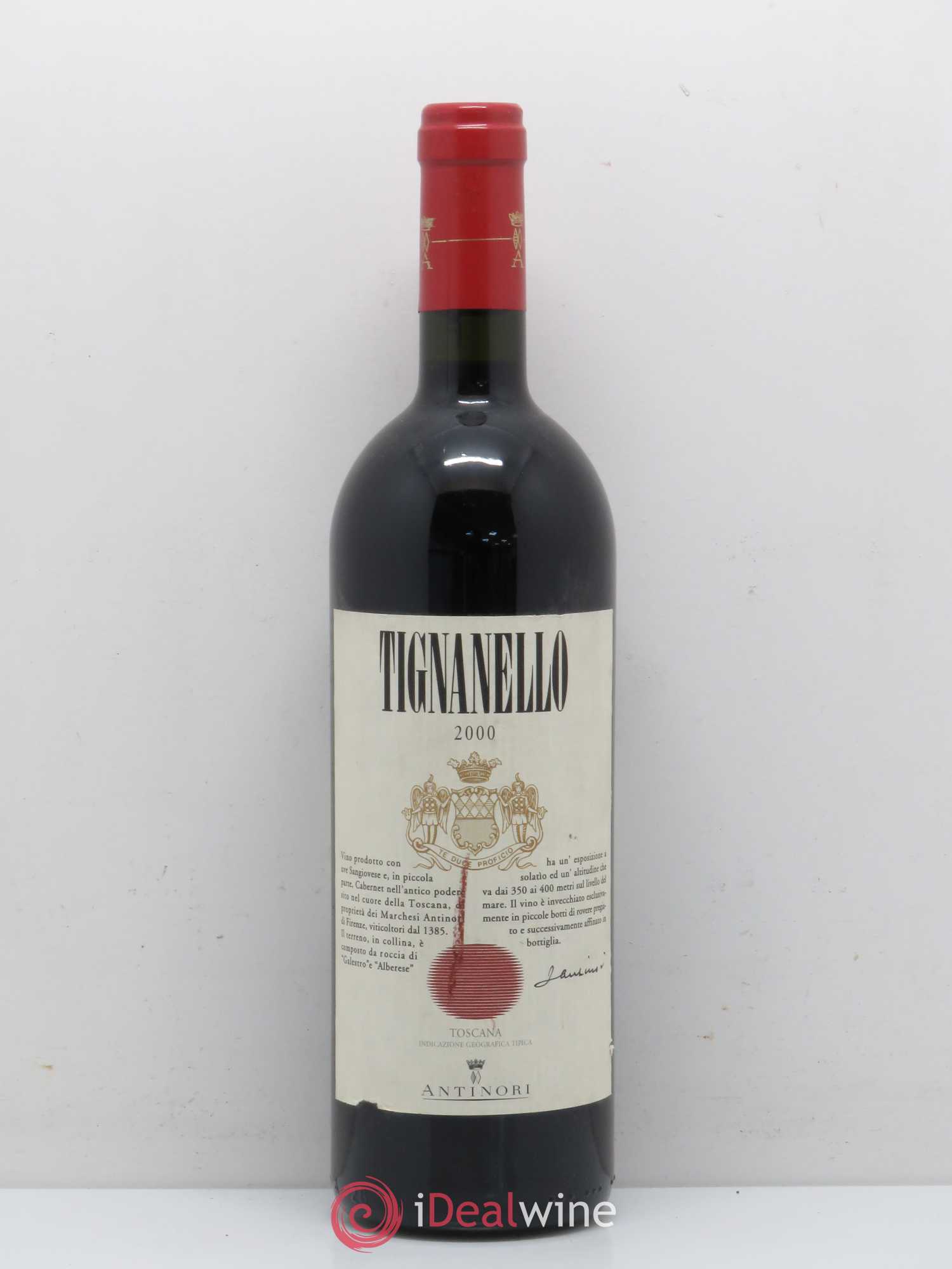 Toscana IGT Tignanello Tenuta Tignanello - Marchesi Antinori 2000 - Lot de 1 bouteille - 0