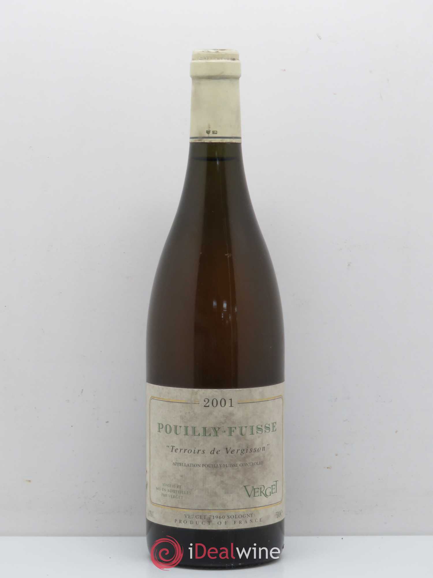 Pouilly-Fuissé Terroires de Vergisson Verget 2001 - Posten von 1 Flasche - 0