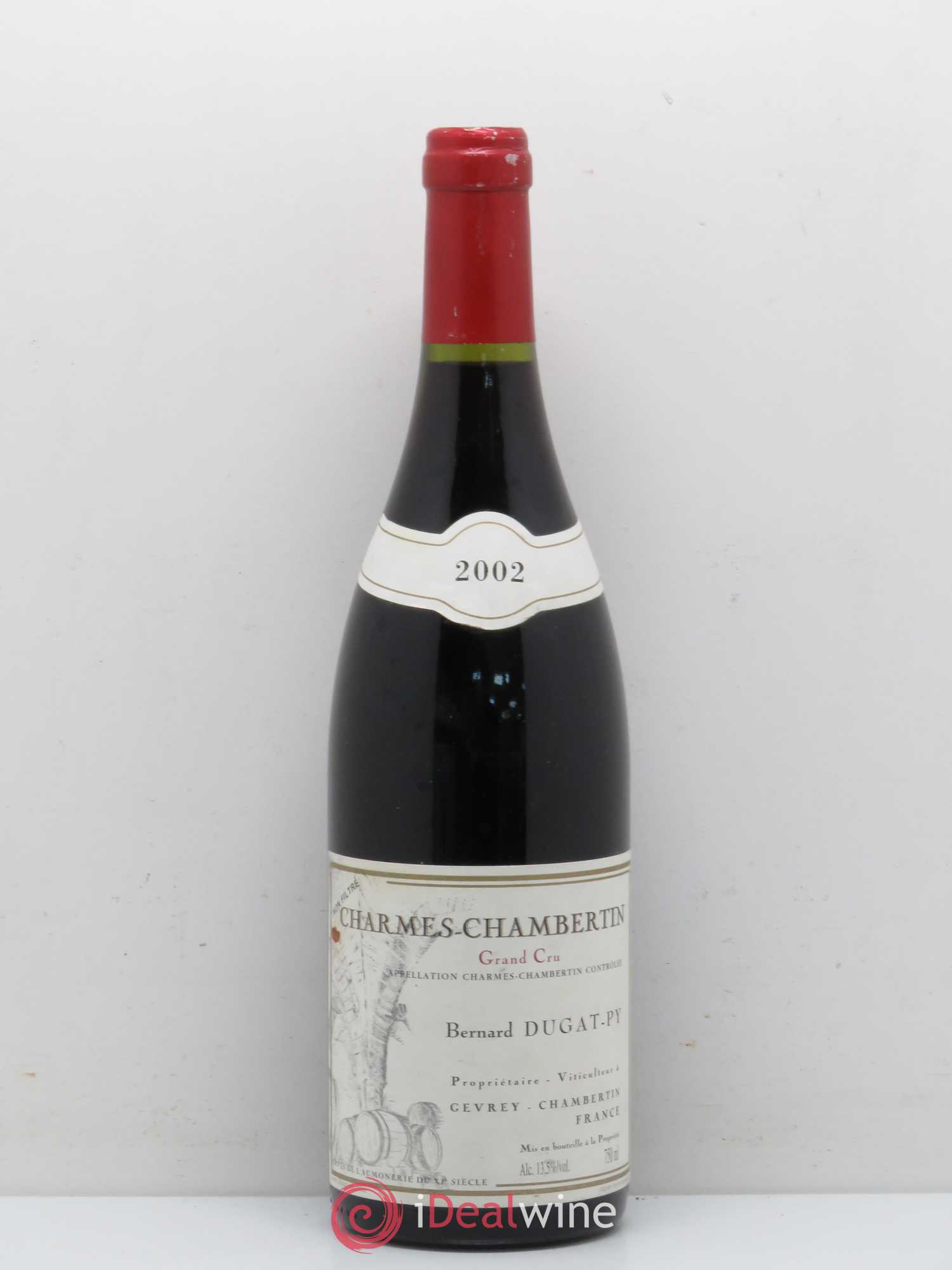 Charmes-Chambertin Grand Cru Dugat-Py 2002 - Lot de 1 bouteille - 0
