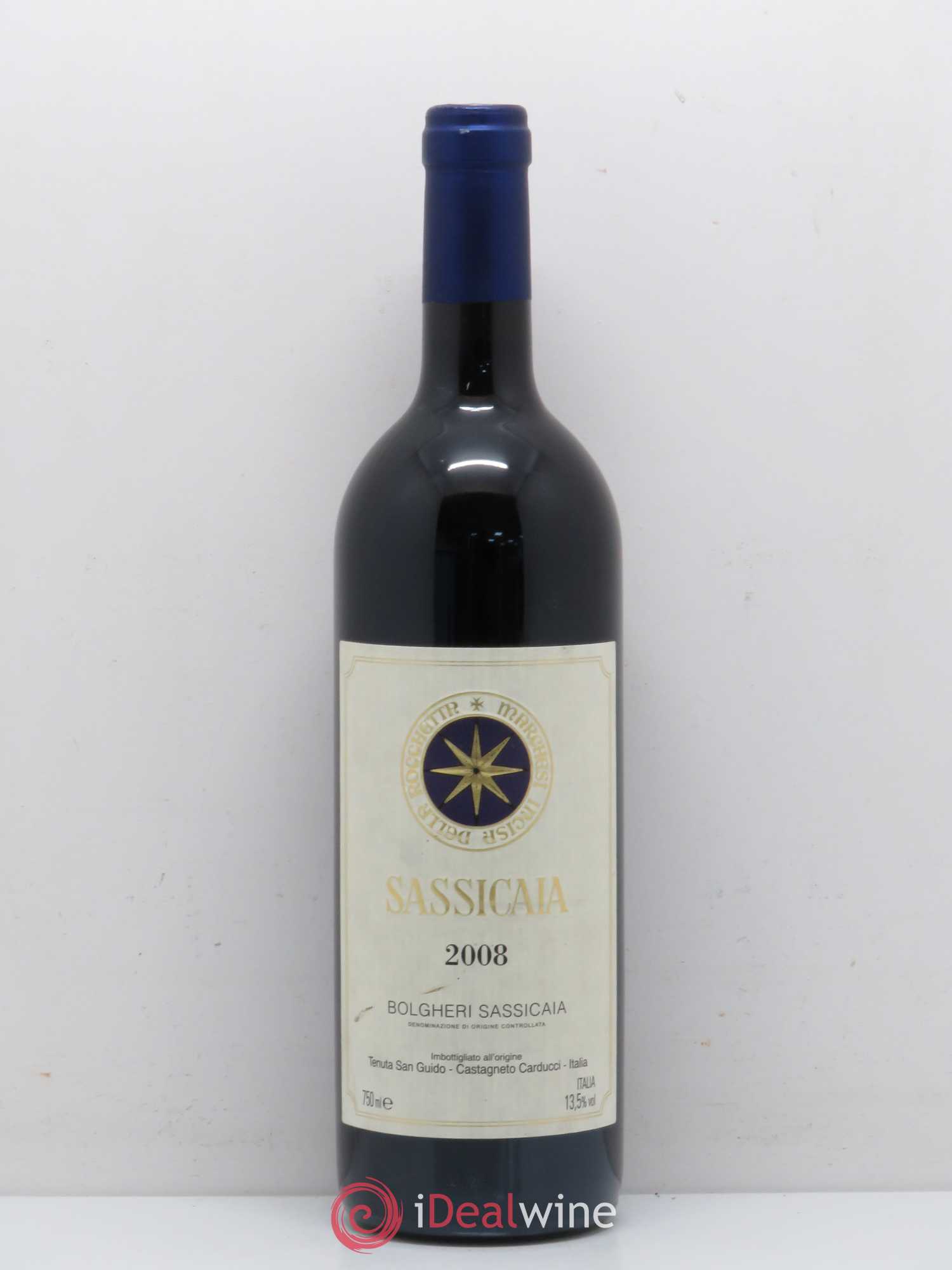 Bolgheri DOC Sassicaia Tenuta San Guido 2008 - Lot de 1 bouteille - 0