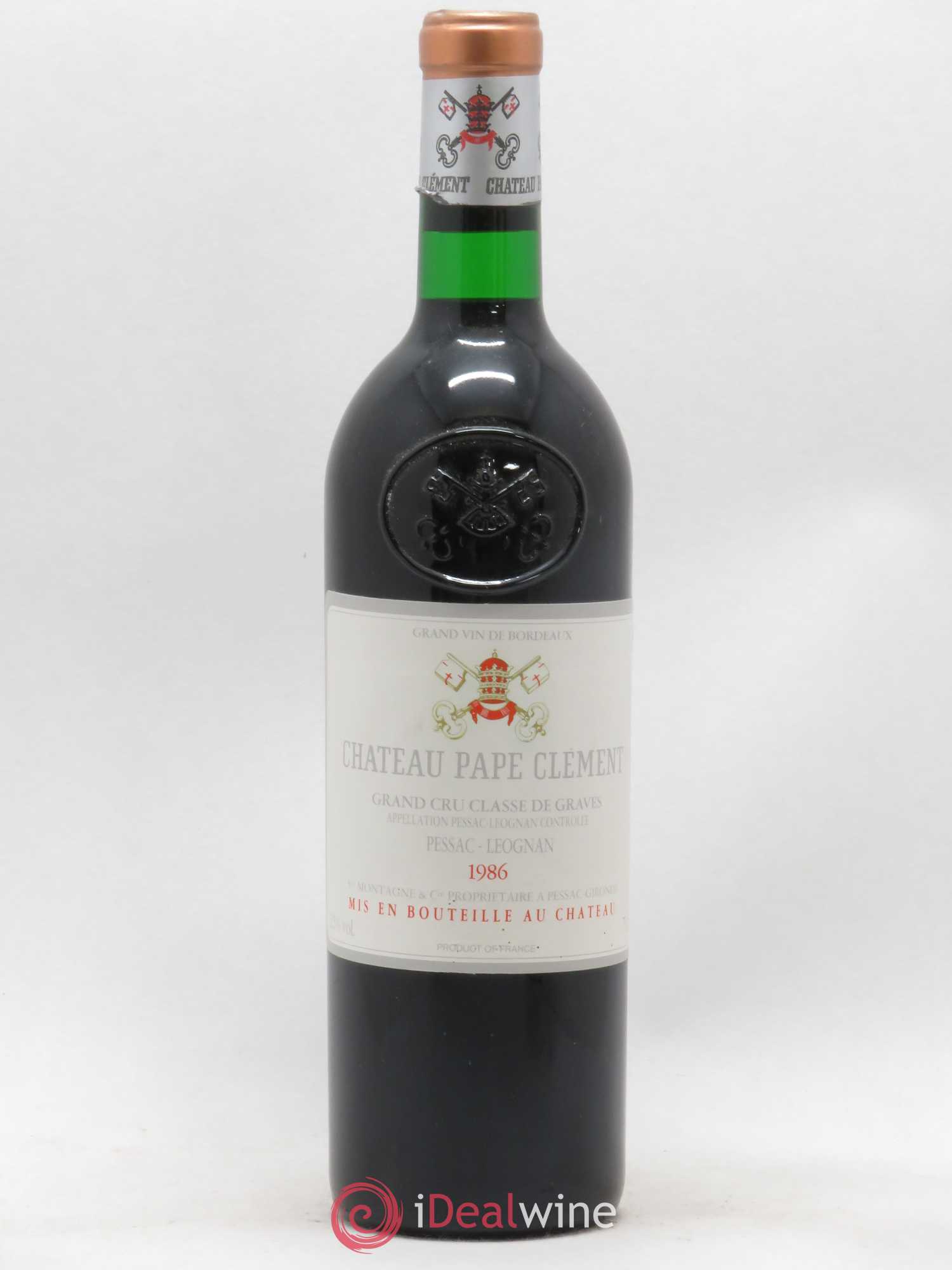 Château Pape Clément Cru Classé de Graves 1986 - Lot de 1 bouteille - 0